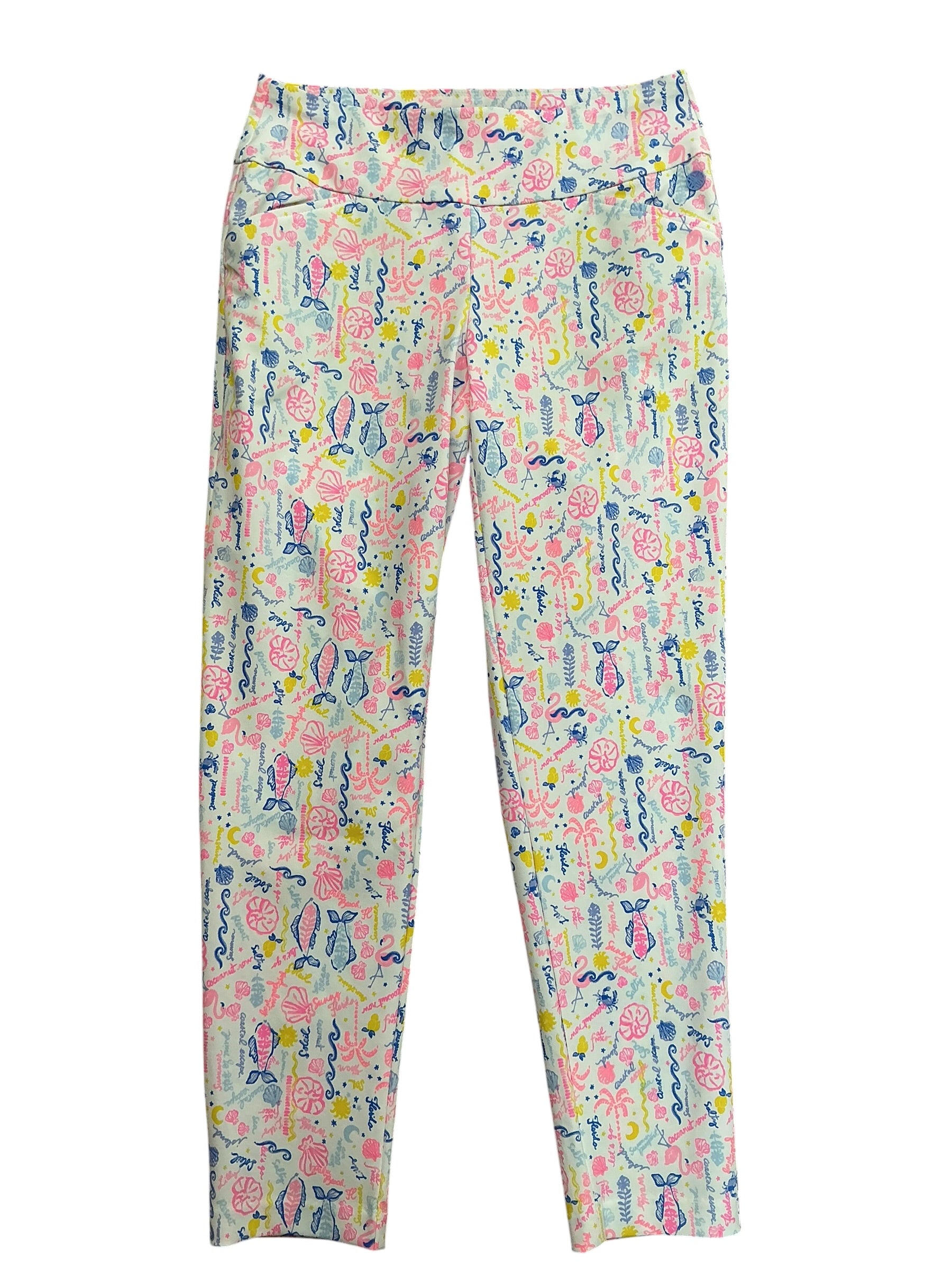 Lilly Pulitzer Corso Pants Multi Summer Serenade Golf - Size 6