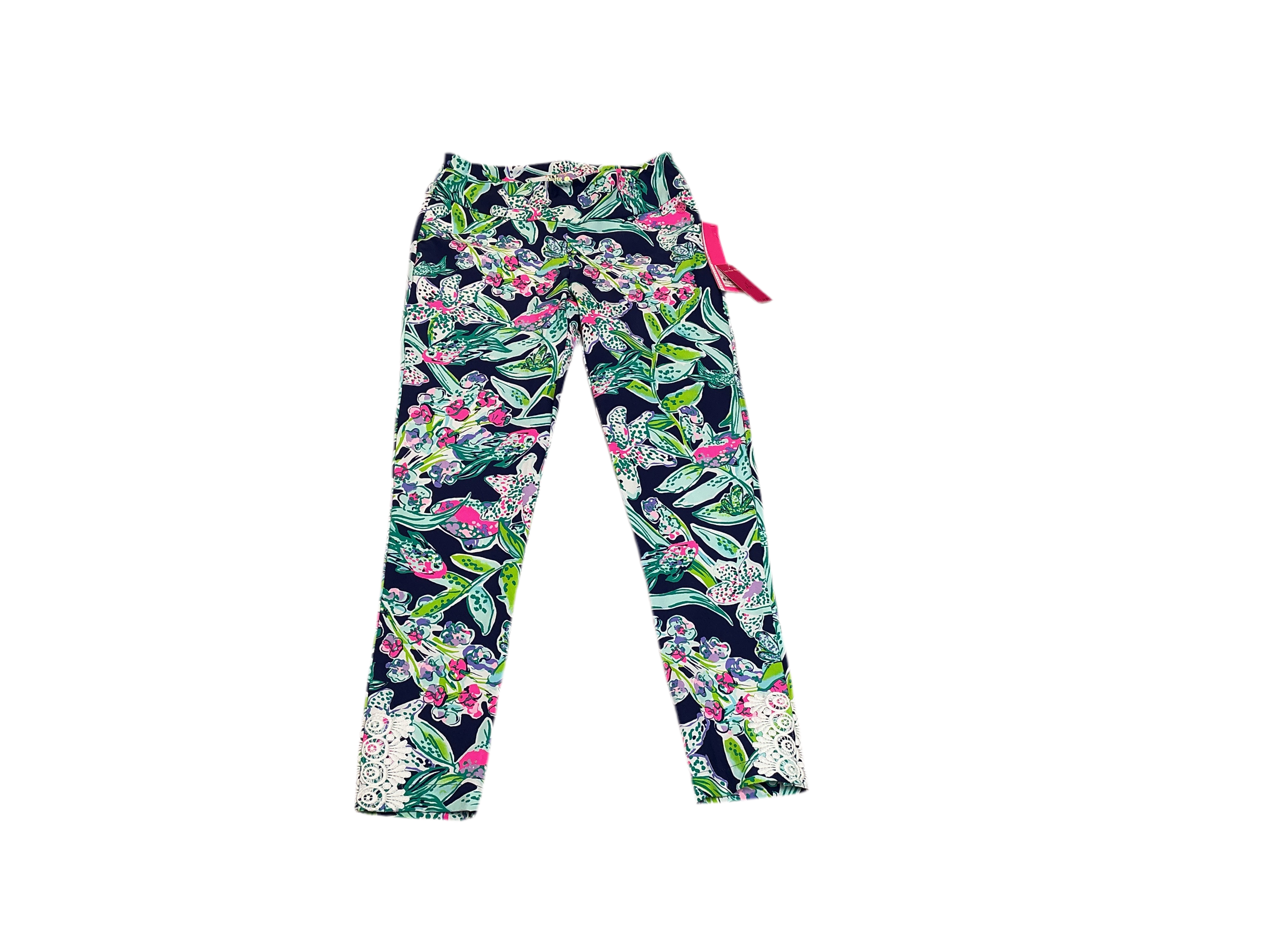 Lilly Pulitzer Fairway Performance Pant  NWT - Sway This Way - Bright Navy - Size 4