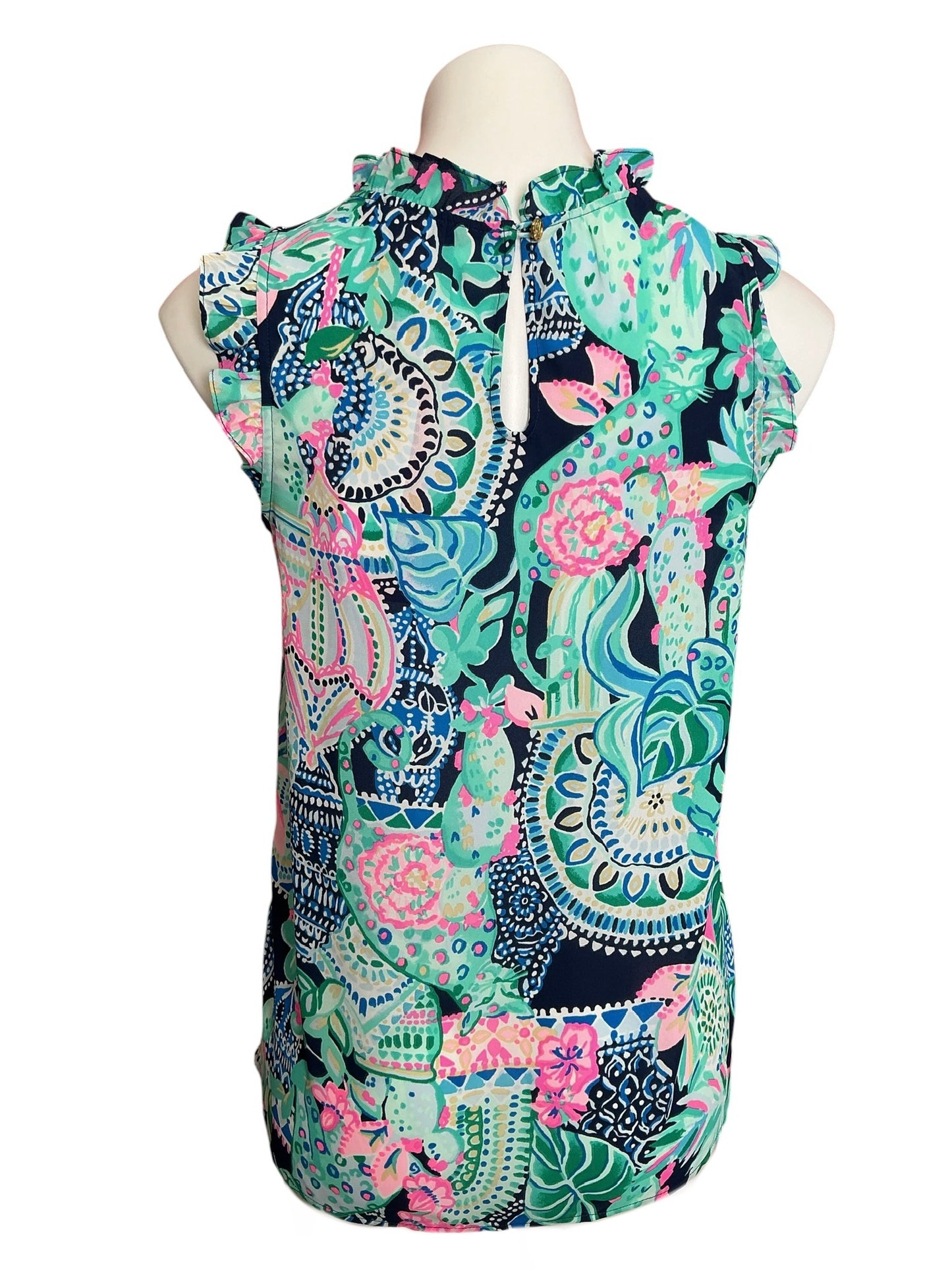 Lilly Pulitzer NWT Talisa Top Multi Lookin Sharp - Size S