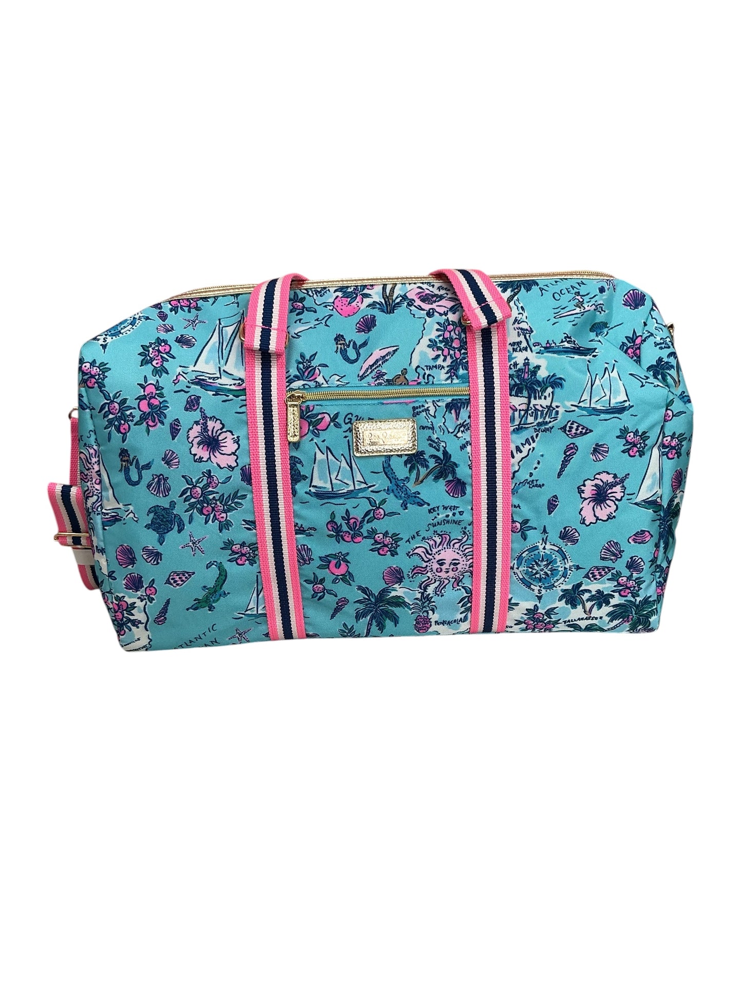 Lilly Pulitzer Overnight Bag Amalfi Blue Lilly’s Roadtrip