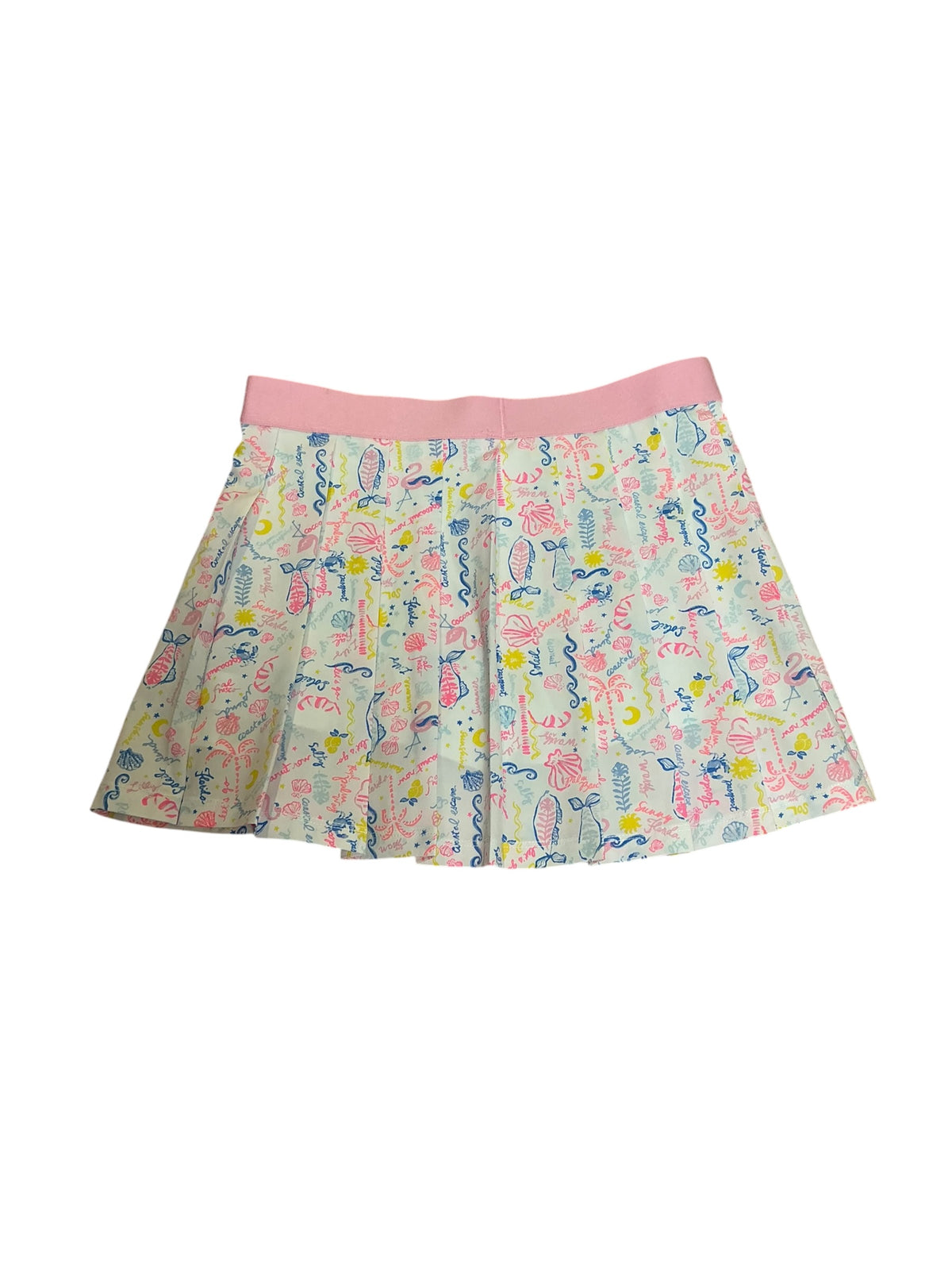 Lilly Pulitzer UPF 50+ Luxletic Drewlyn 13" Golf Skort Multi Summer Serenade Golf - Size XL (12-14)