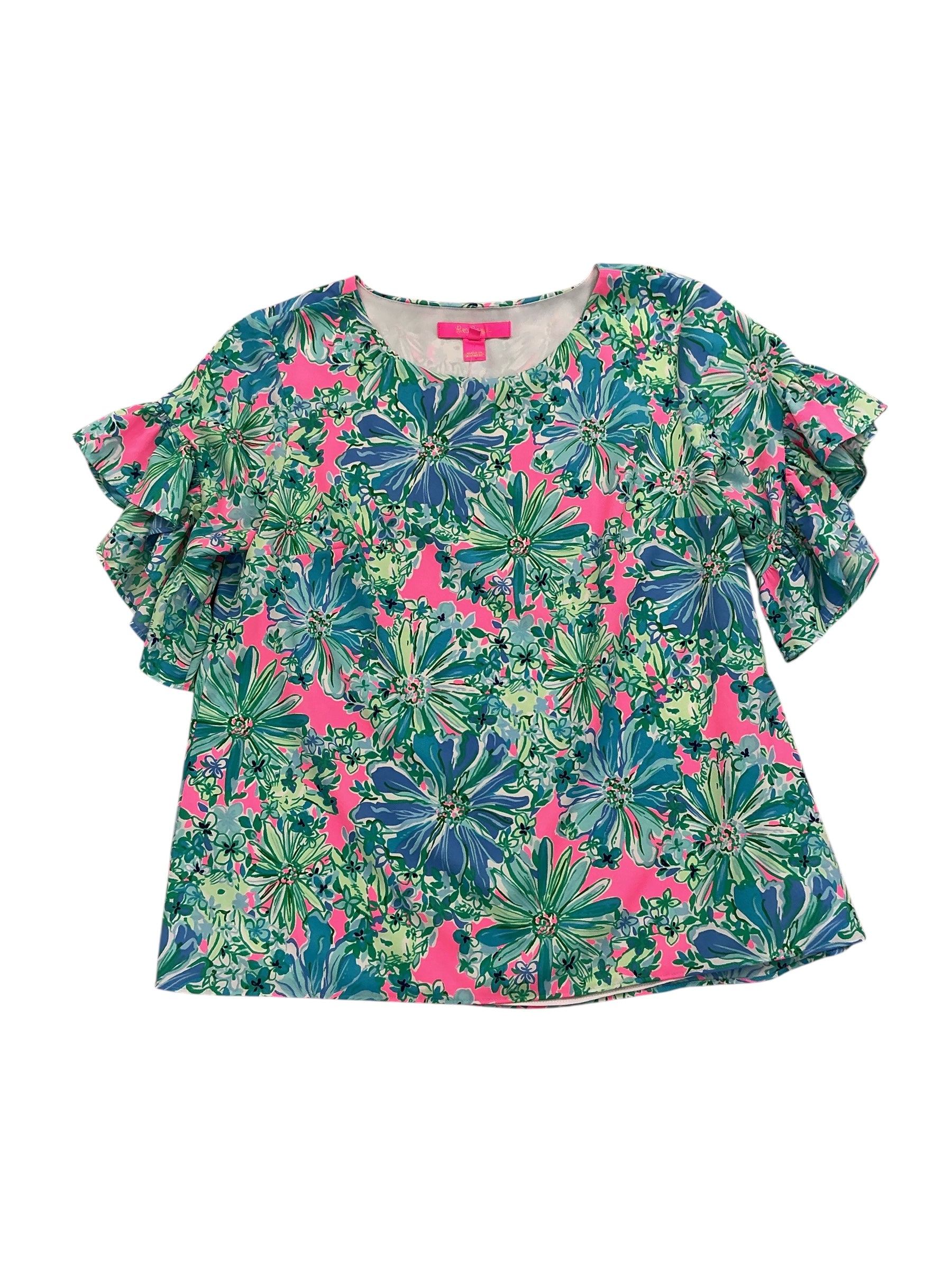 Lilly Pulitzer Darlah Lileeze Soleil Pink Good Hare Day - Size S