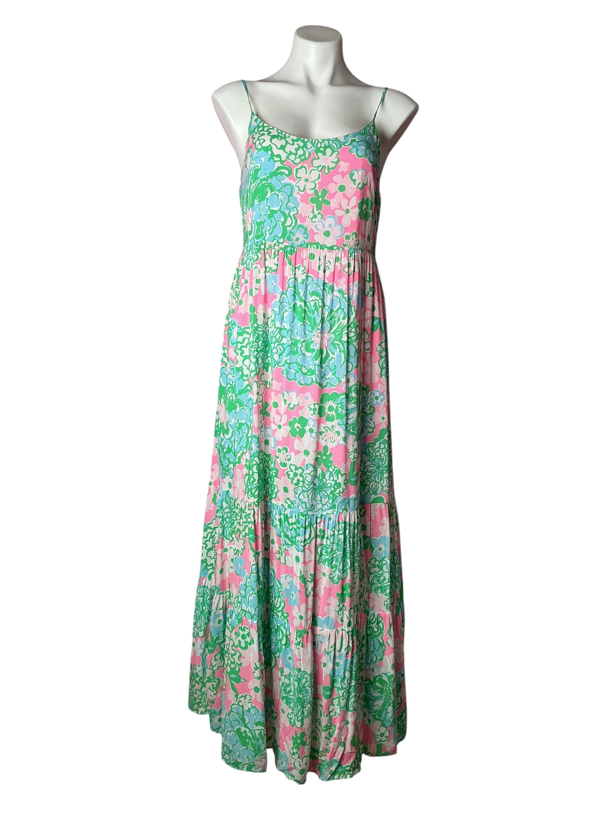 Lilly Pulitzer Teresa Maxi Dress Plumes and Blooms - Size XS
