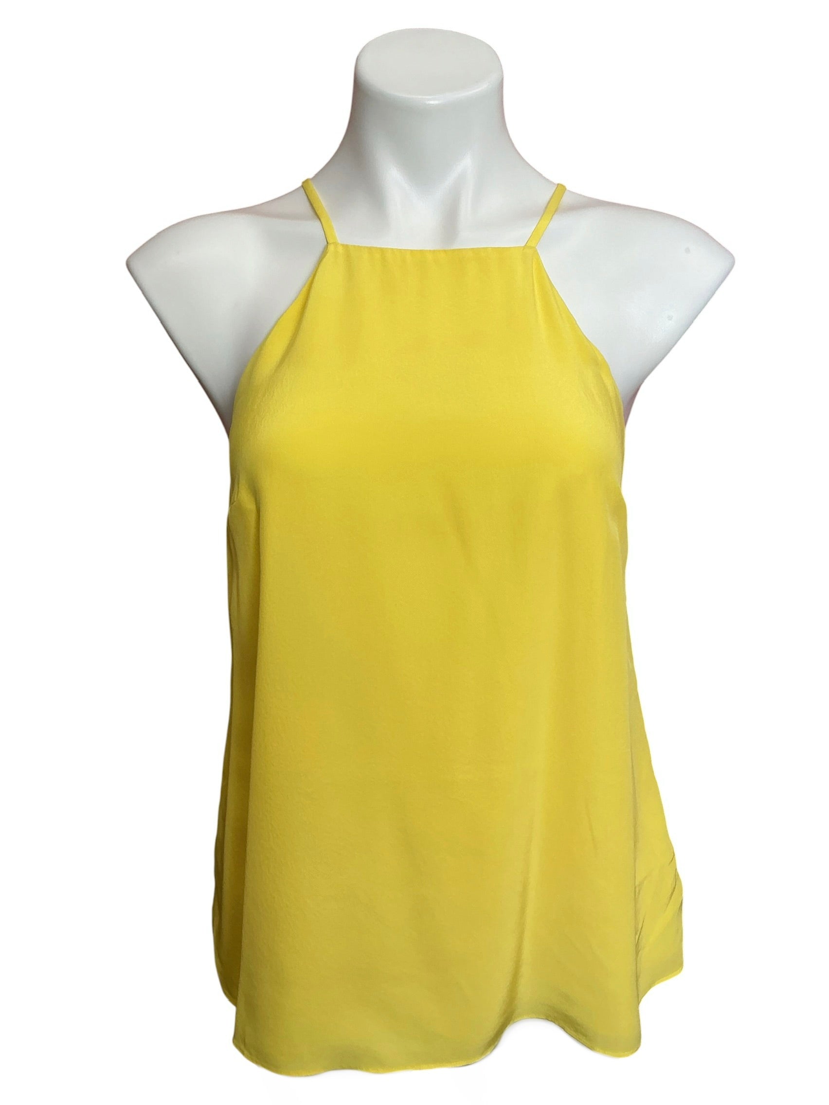 Lilly Pulitzer Rae Silk Top Lilly’s Lemon - Size S