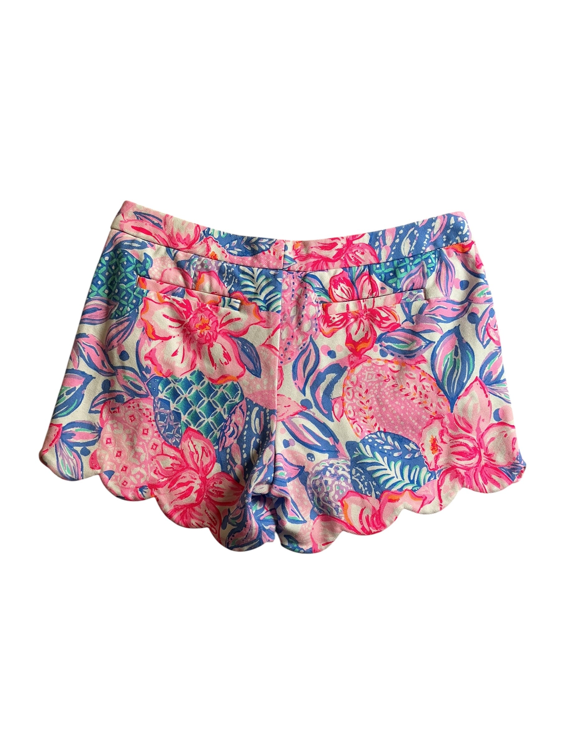 Lilly Pulitzer Buttercup Knit Short - Pink Isle Snappy Turtle - Size 10
