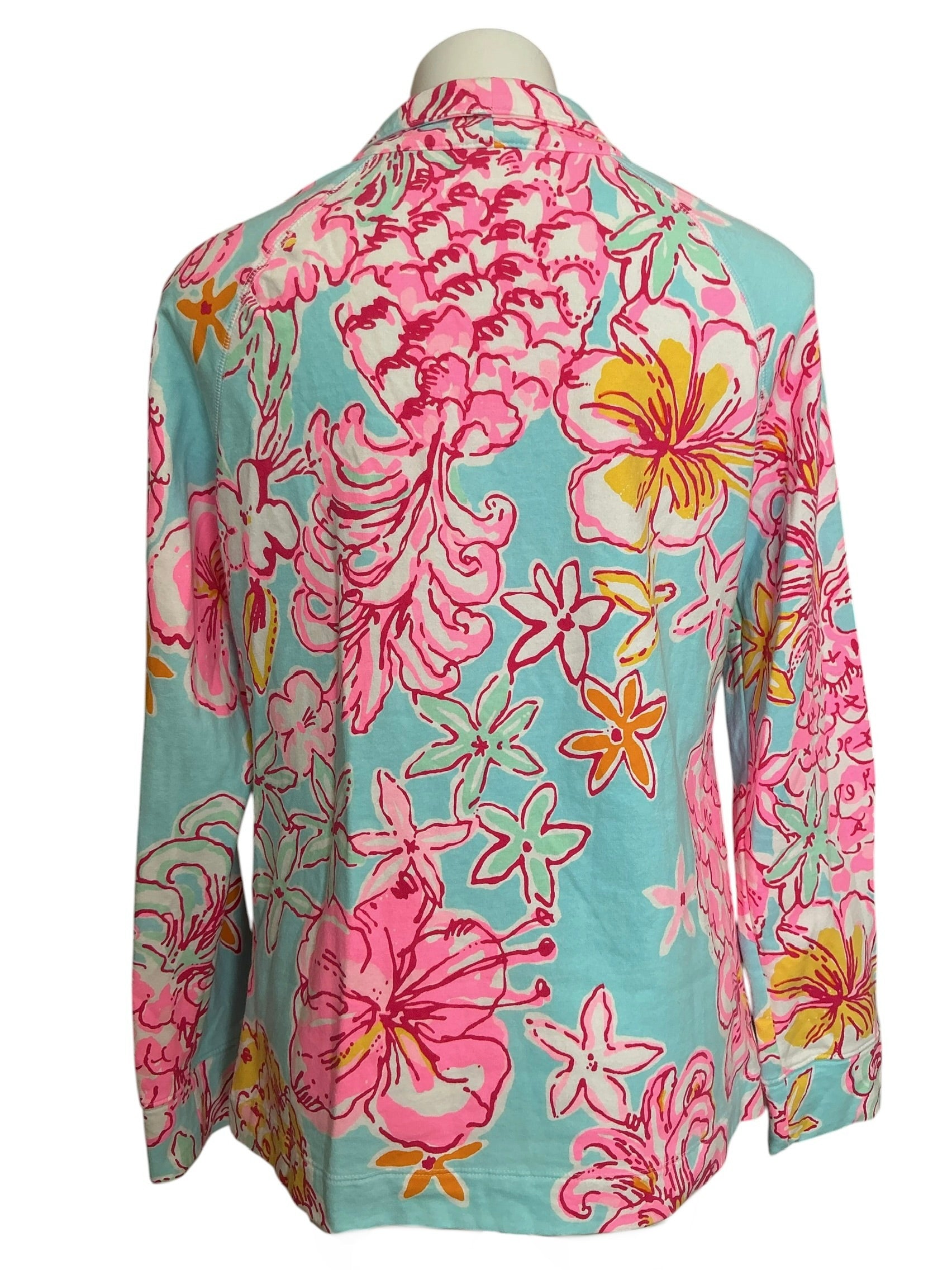 Lilly Pulitzer Skipper Popover Top Breakwater Blue Lolita - Size L
