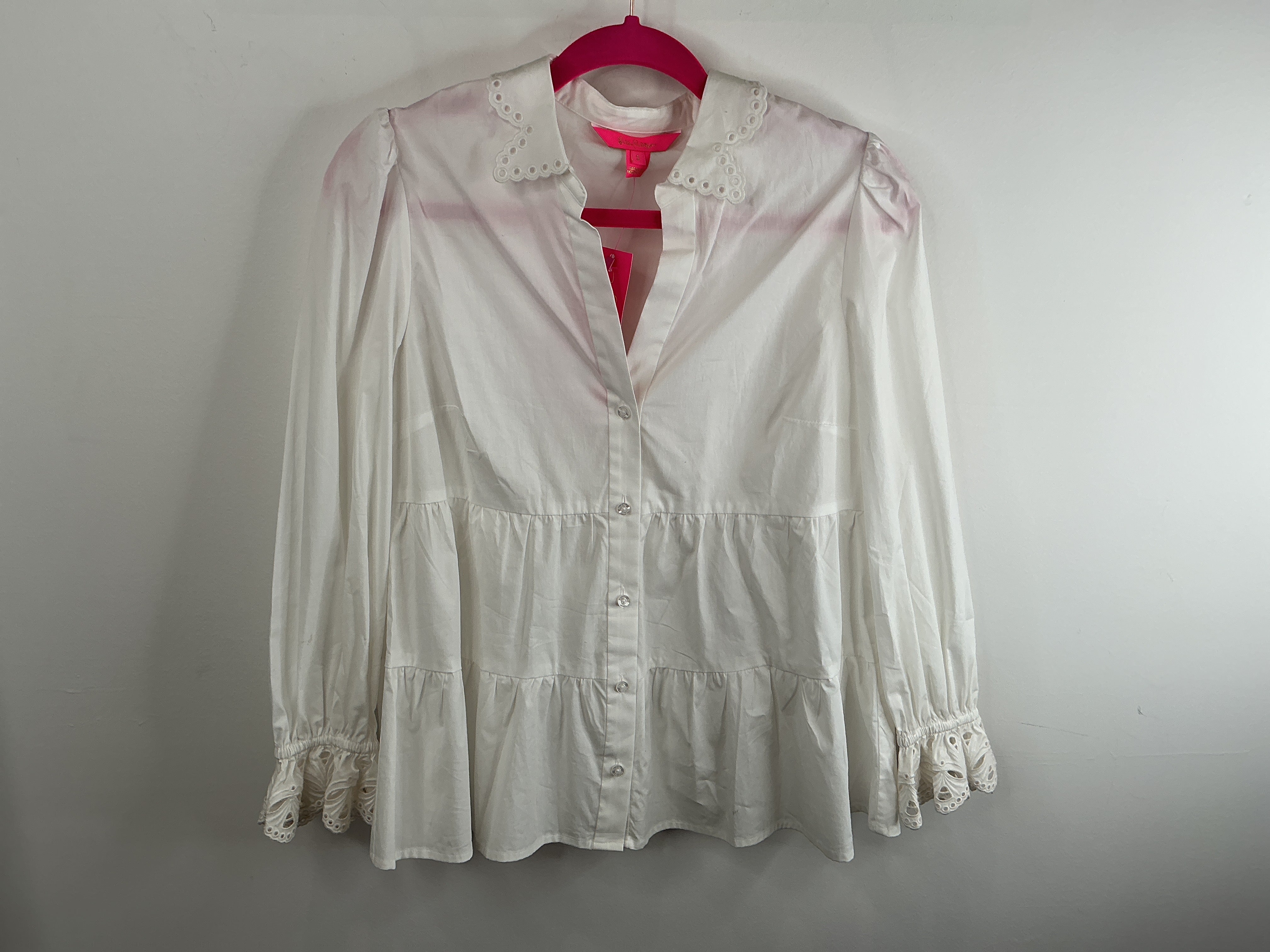 Lilly Pulitzer NTW - Kenna Stretch Top - Resort White - Size S