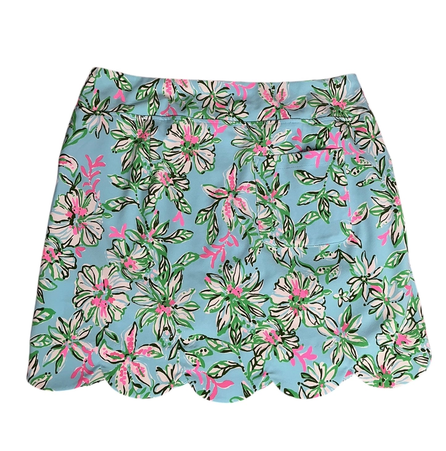 Lilly Pulitzer UPF 50+ Luxletic Monica Scallop Skort Lil Sun Of A Bun - Size 10