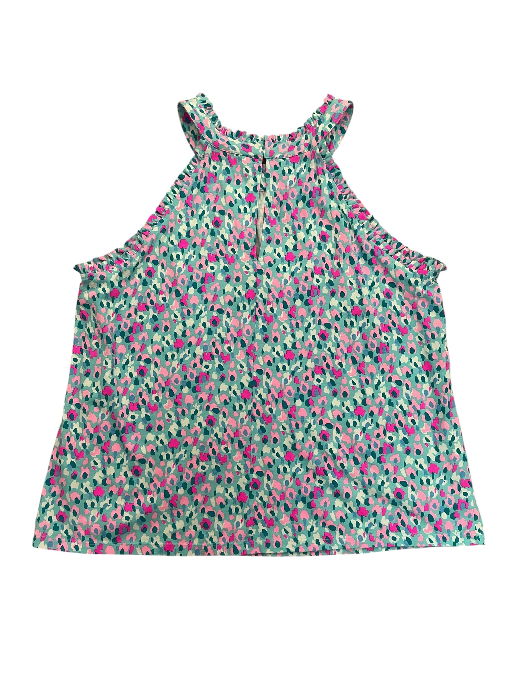 Lilly Pulitzer Jerrica Blouse Top Multi Hottie Dottie - Size L