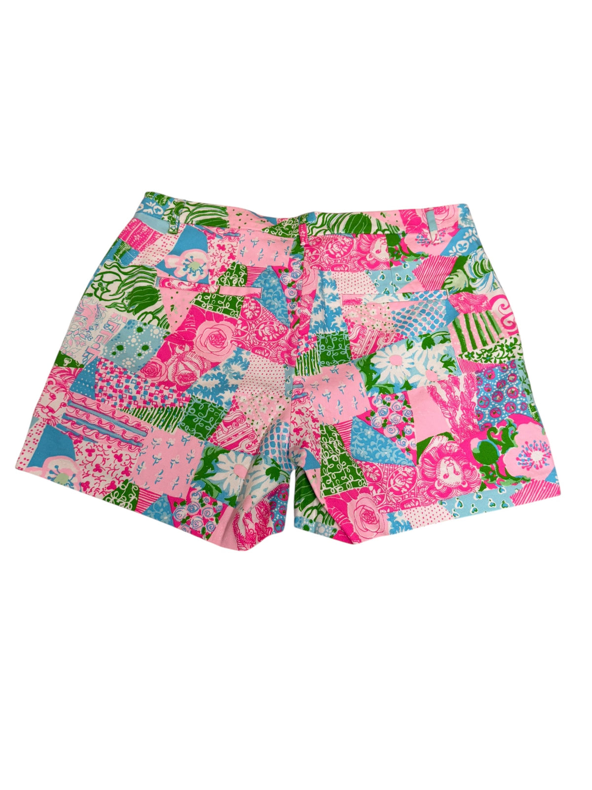 Lilly Pulitzer NWT Callahan Mid-Rise Short Multi Crazy Quilt - Size 8