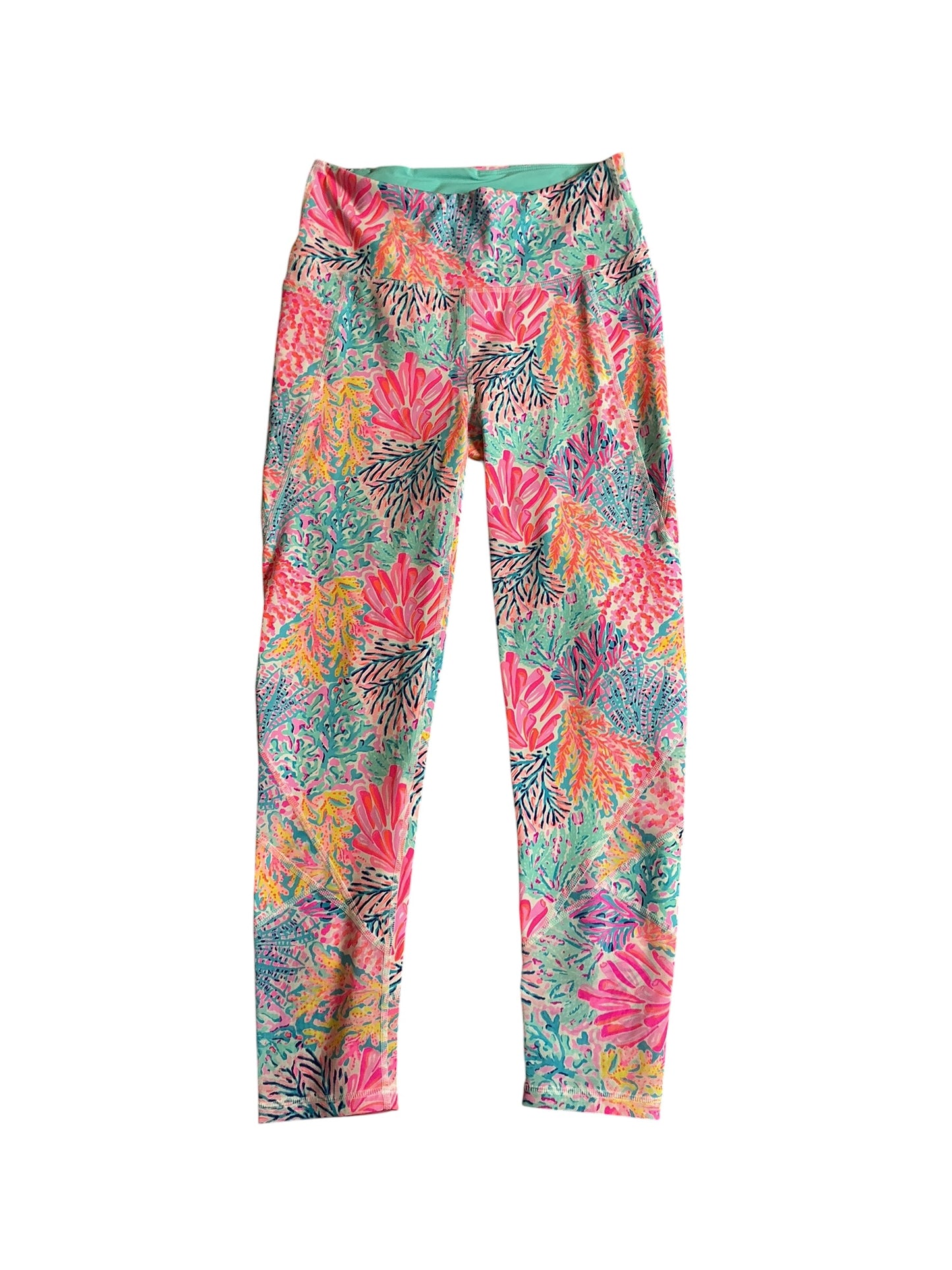 Lily Pulitzer Weekender High Rise Midi Legging - Multi Splashdance - Size S