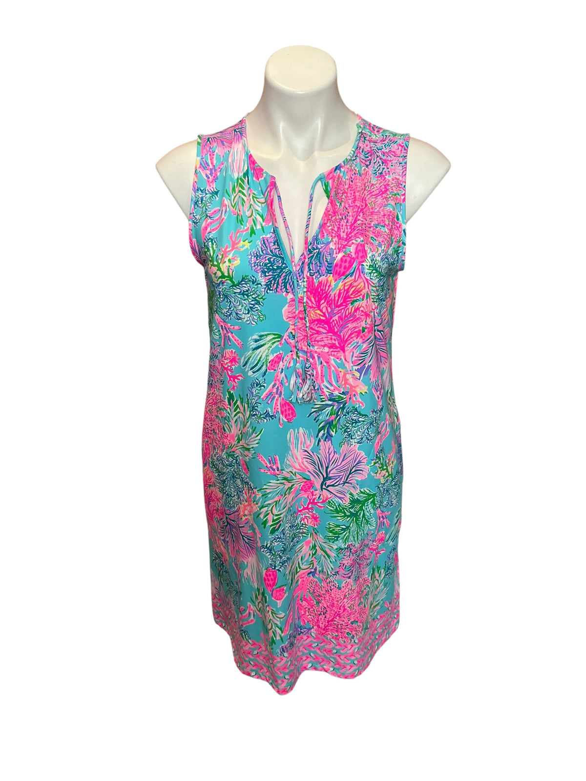 Lilly Pulitzer Johana Cover-Up Shift Dress Fished My Wish - Size S