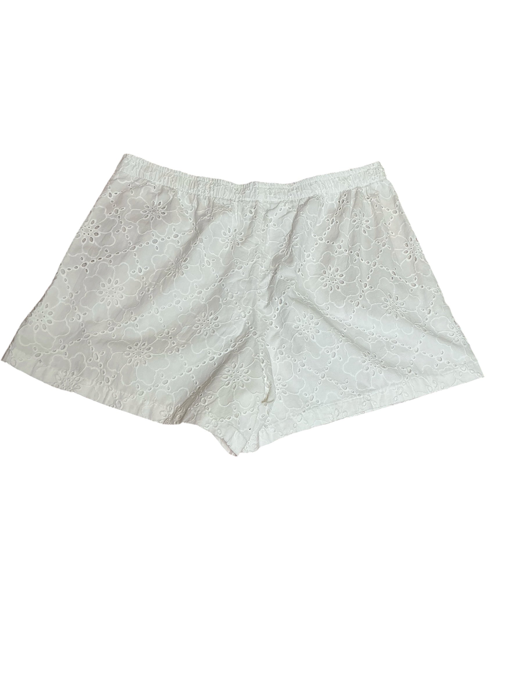 Lilly Pulitzer NWT Croix Eyelet Short Resort White Beach Haven Eyelet - Size XL