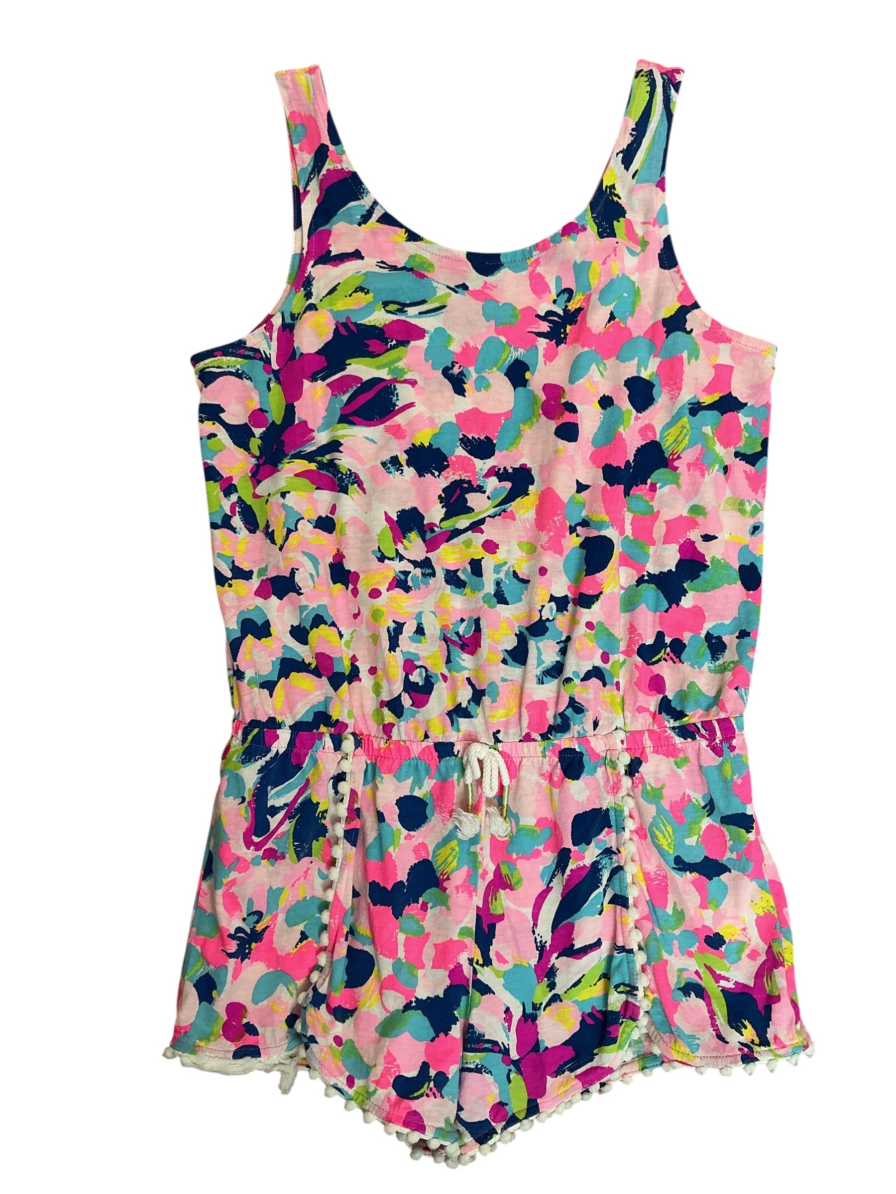 Lilly Pulitzer Kids Girls Bala Romper Pina Colada Club - Size L 8-10