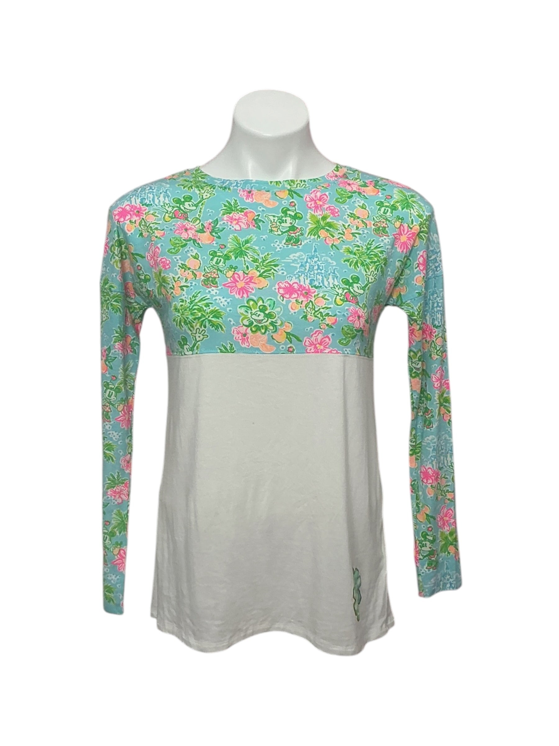 Disney Parks x Lilly Pulitzer Finn Long Sleeve T-Shirt Lilly Loves Disney - Size XXS