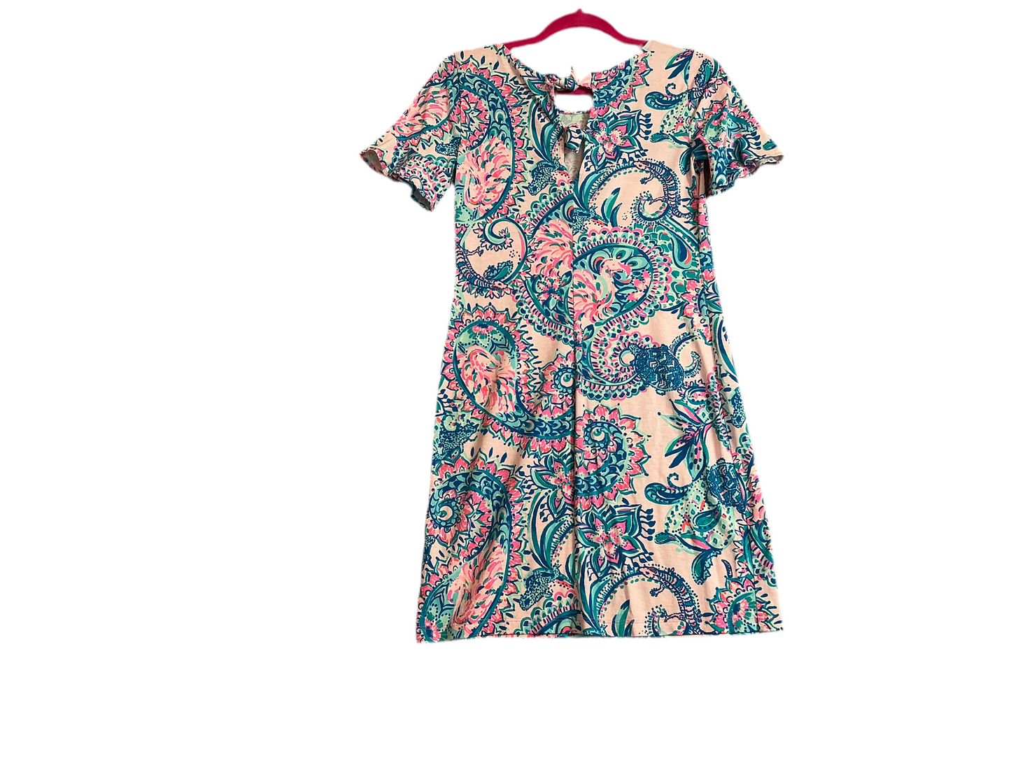 Lilly Pulitzer Mellorie Dress - Pink Tropics Tint Tangerine Dream - Size XS