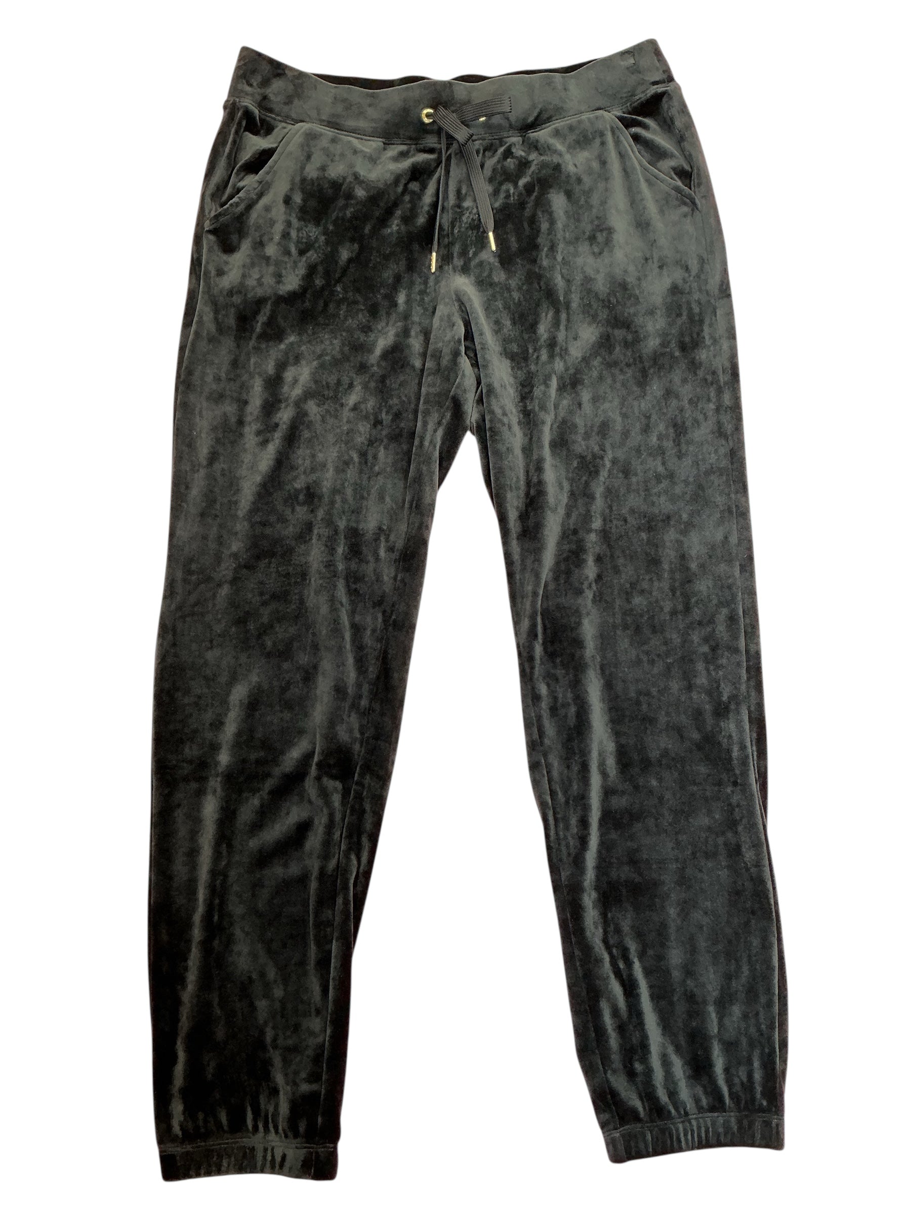 Lilly Pulitzer NWT Mallie Velour Pants Onyx - Size L