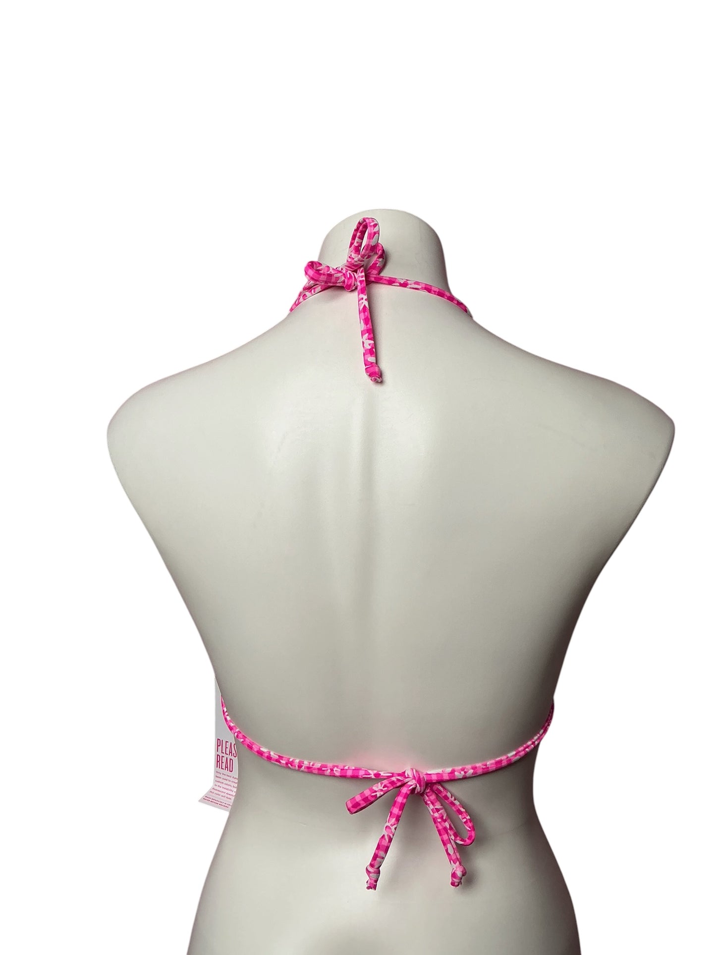 Lilly Pulitzer NWT Jamya Bikini Top Aura Pink Check you Out - Size 8