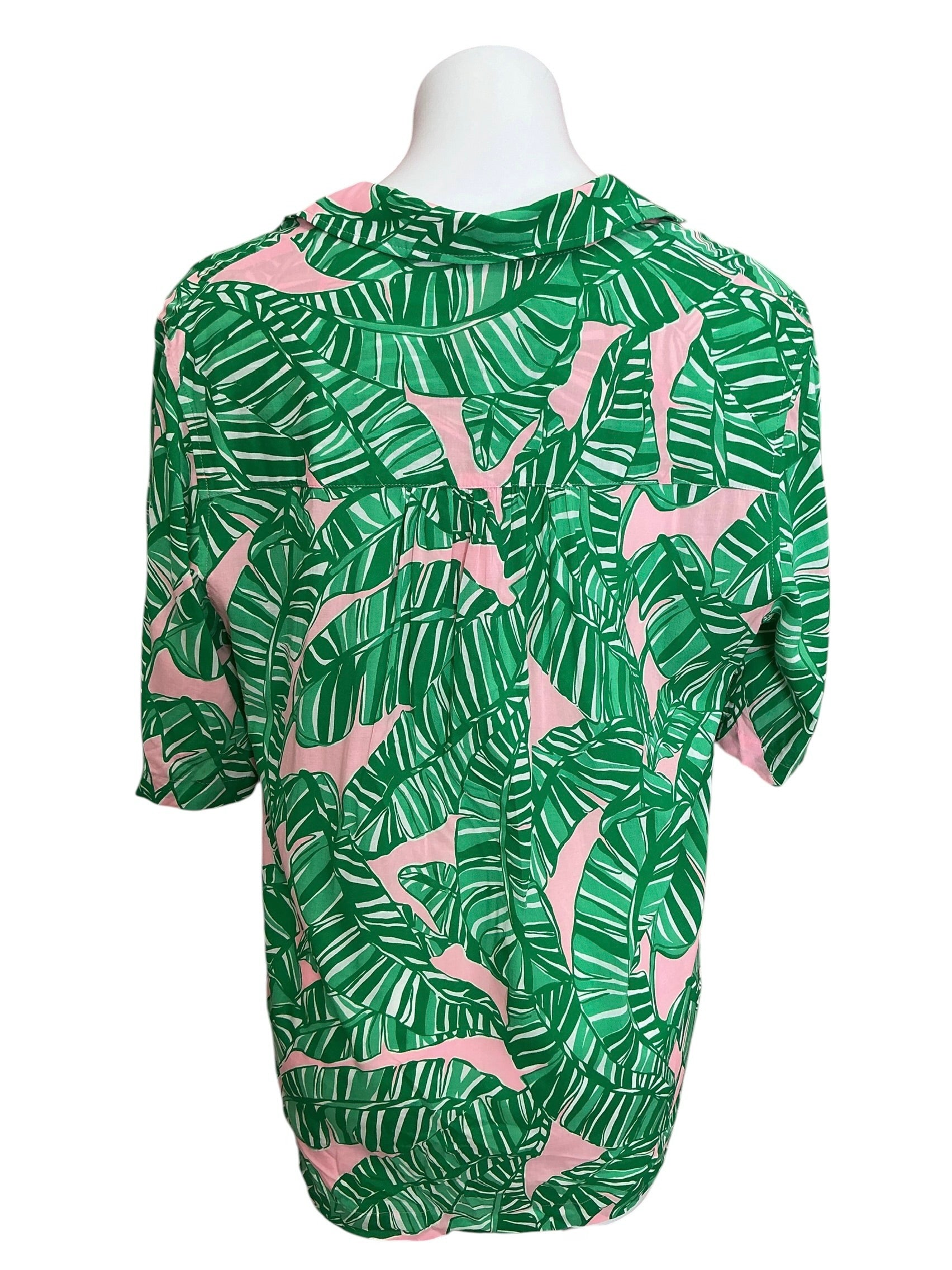 Lilly Pulitzer NWT Franki Shirt Coverup Top Conch Shell Pink Lets Go Bananas - Size S