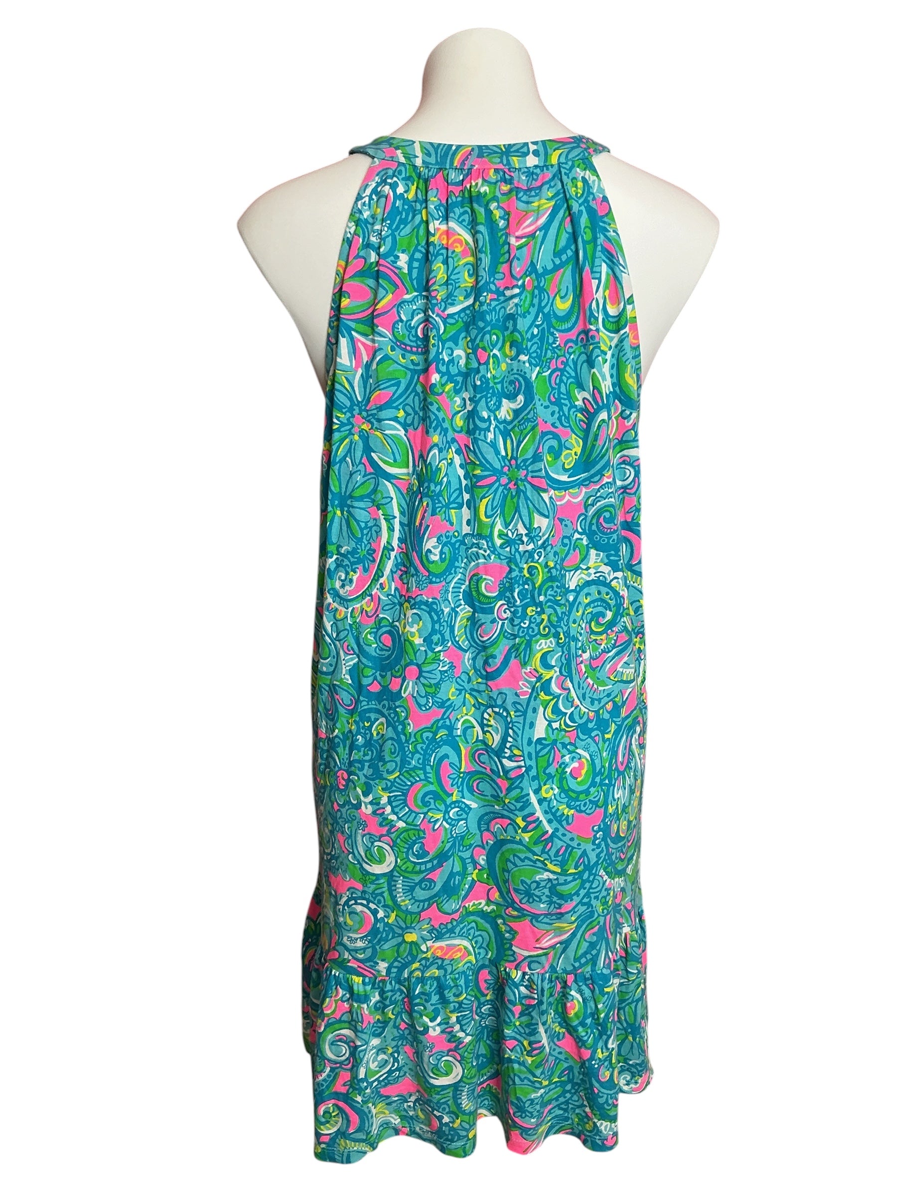 Lilly Pulitzer Danberry Dress Seabreeze Blue Hey Gull Friend - Size M