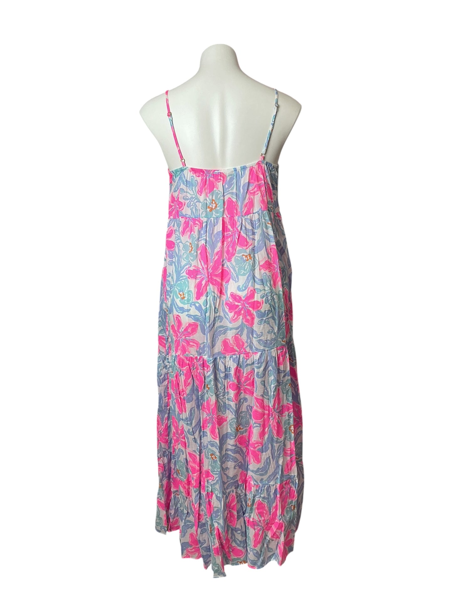 Lilly Pulitzer Mazarine Maxi Dress Cover-Up Multi Beachside Haven - Size XS