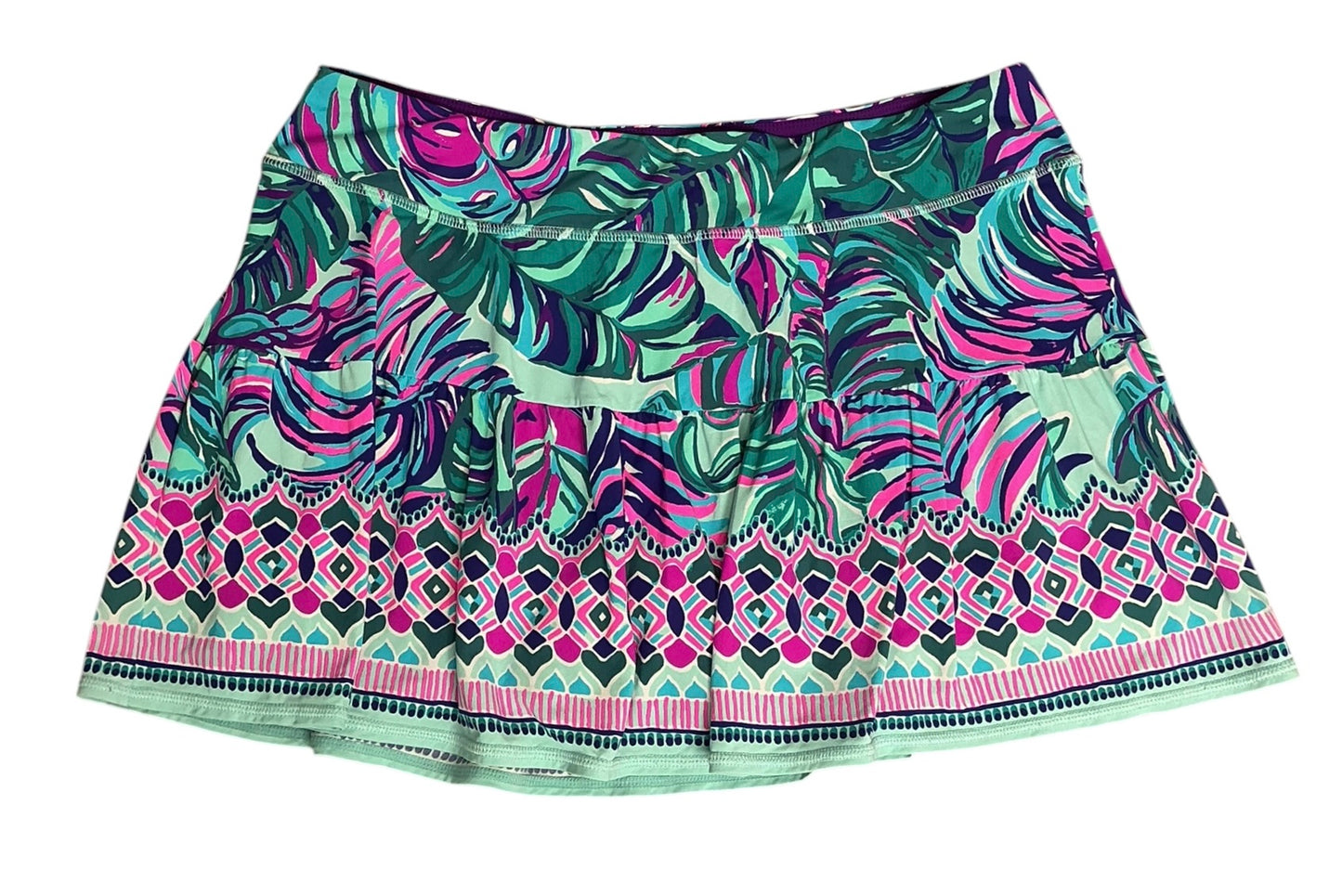 Lilly Pulitzer Luxletic Madison Skort Don't Wanna Leaf - Size L