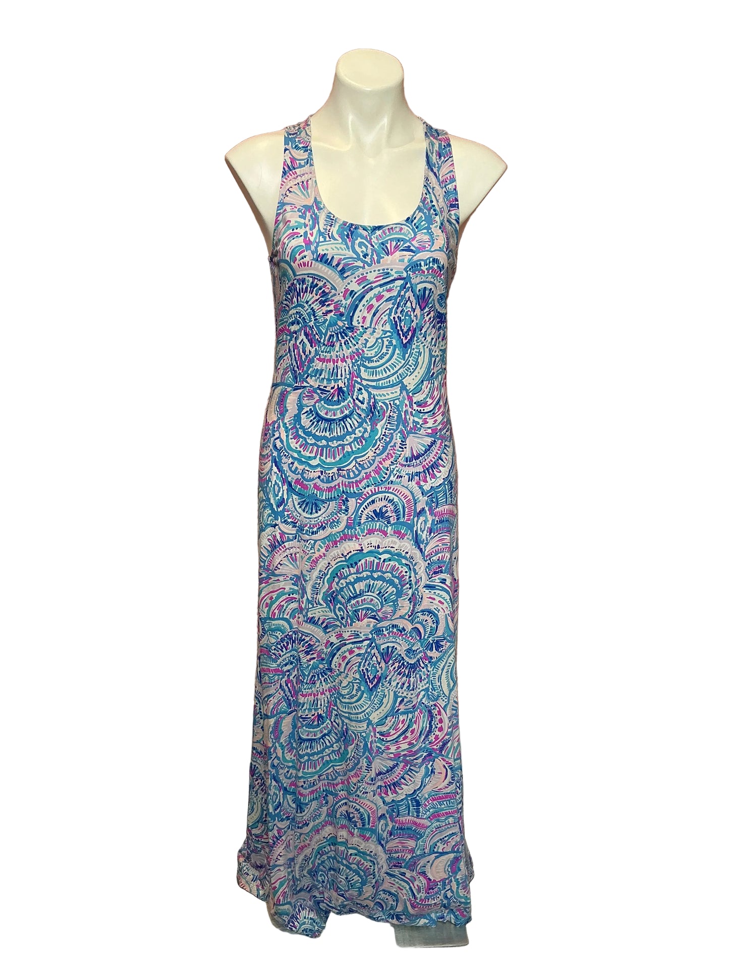 Lilly Pulitzer Treena Maxi Dress Happy As a Clam - Size S