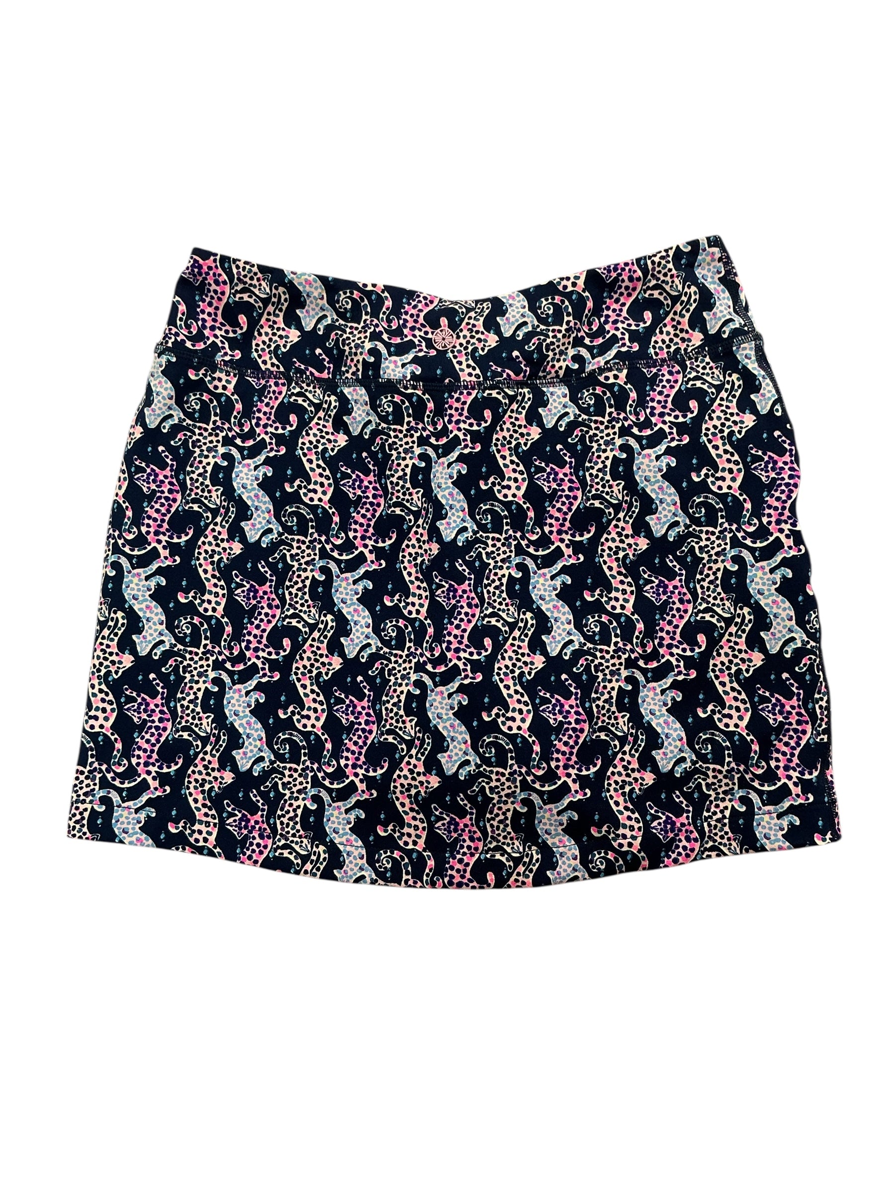 Lilly Pulitzer Luxletic Sabbi Skort UPF 50+ Oyster Bay Navy On The Catwalk - Size S