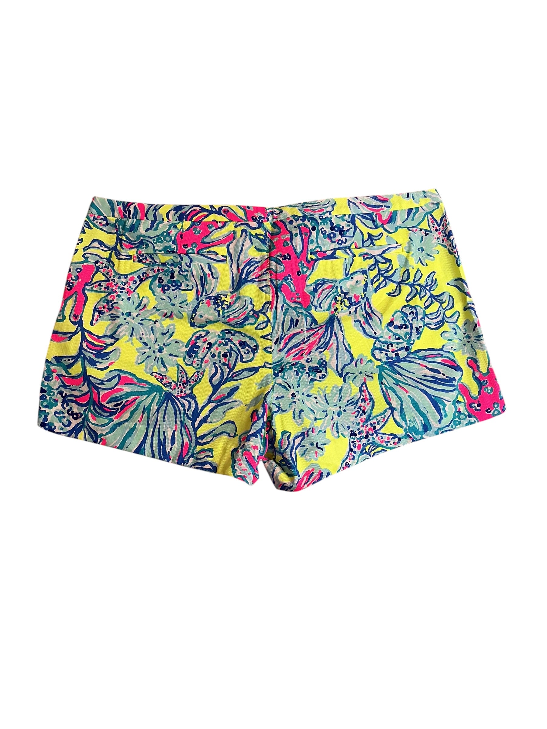 Lilly Pulitzer NWT Adie Short Lemon Drop Swim Up - Size 16