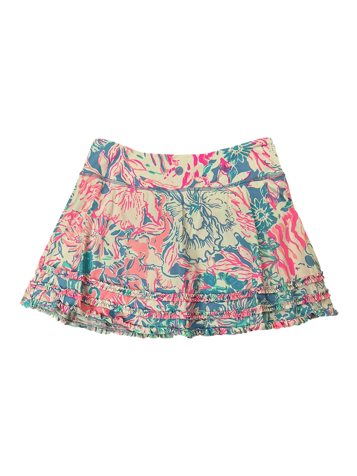 Lilly Pulitzer Fionna Skort Turquoise Oasis Golden Hour - Size S