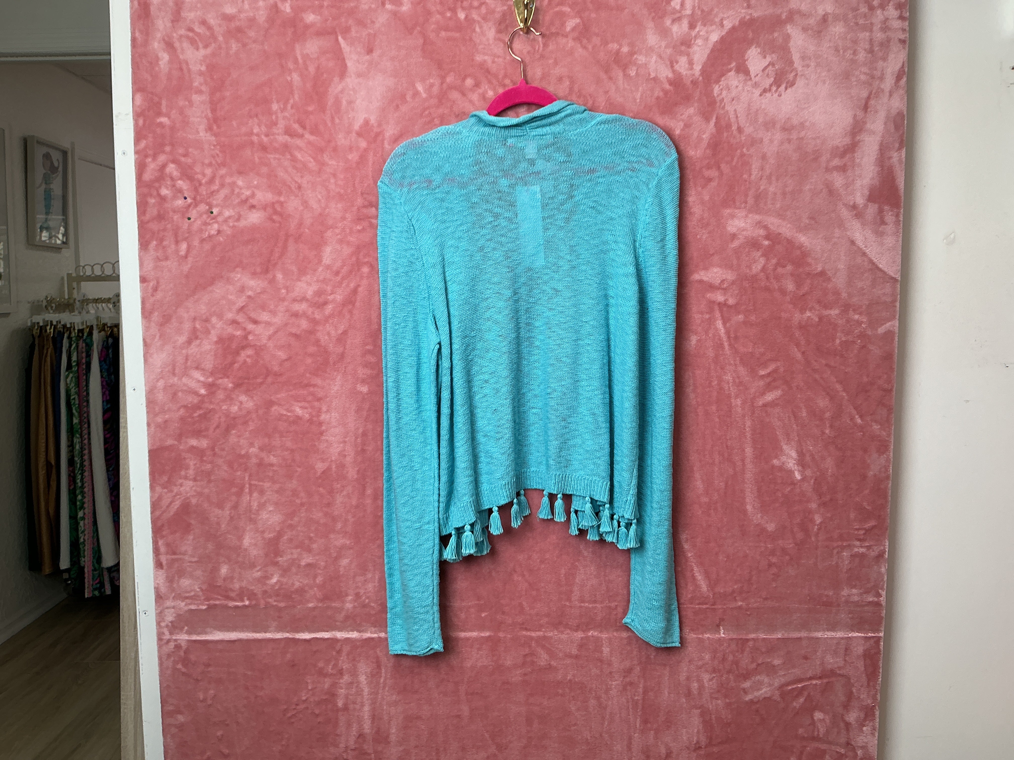Lilly Pulitzer NWT Faretta Cardigan Deep Celestial Blue - Size XL