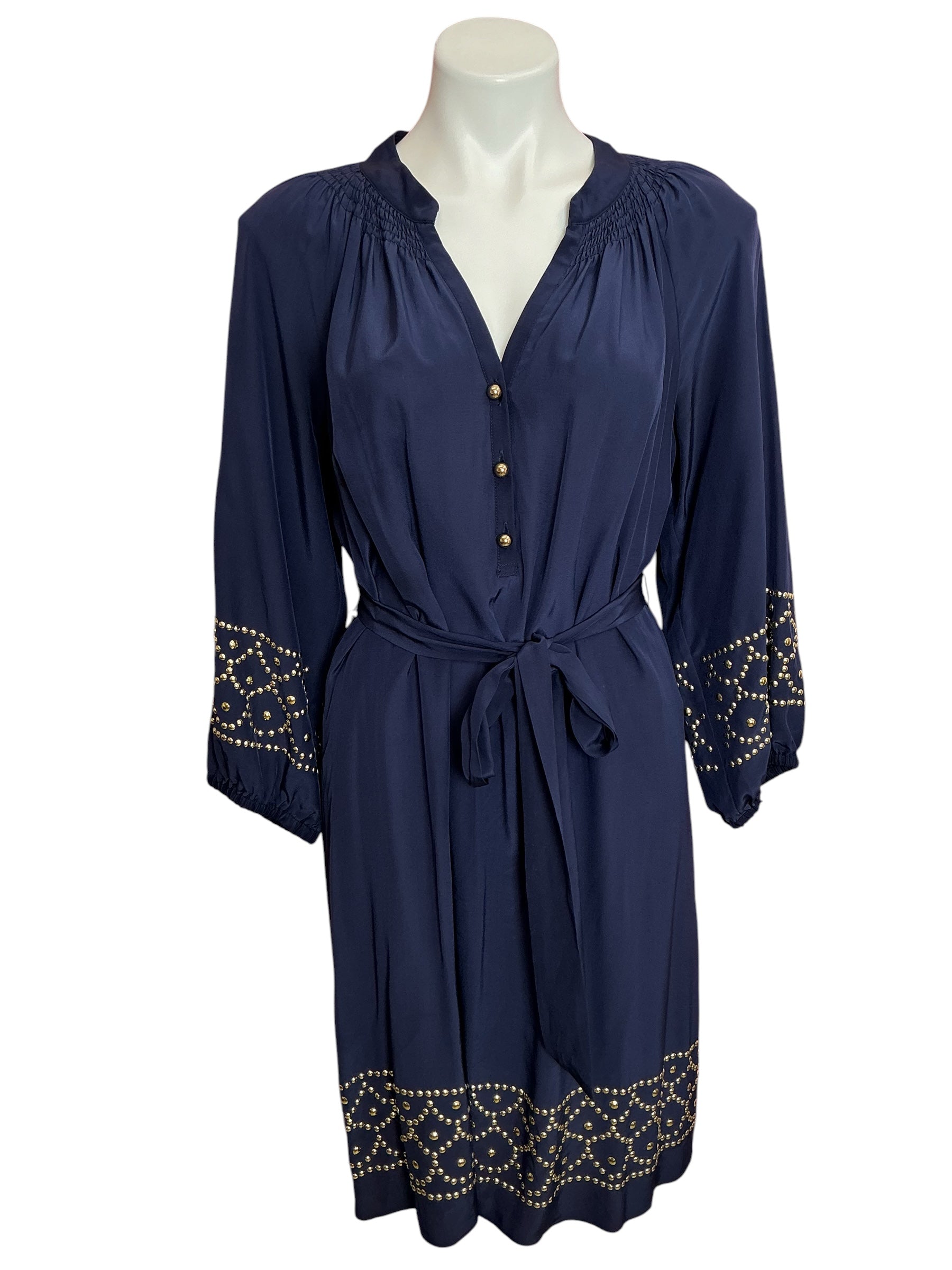 Lilly Pulitzer Perla Dress True Navy Engineered - Size L