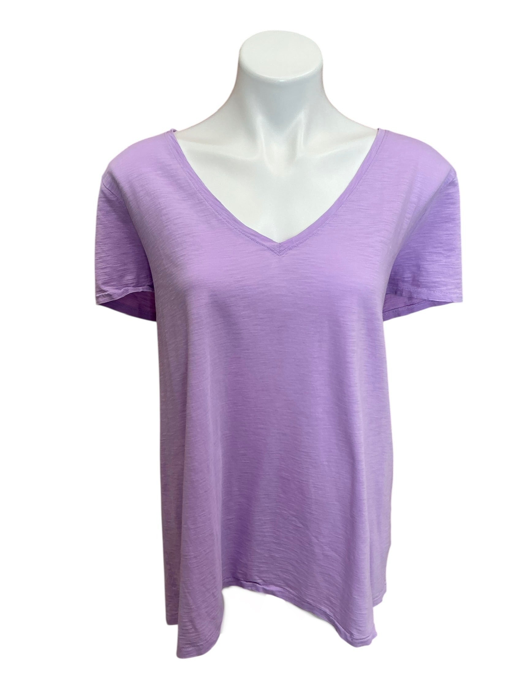 Lilly Pulitzer Etta V-Neck Top Lilac Verbena - Size XXL