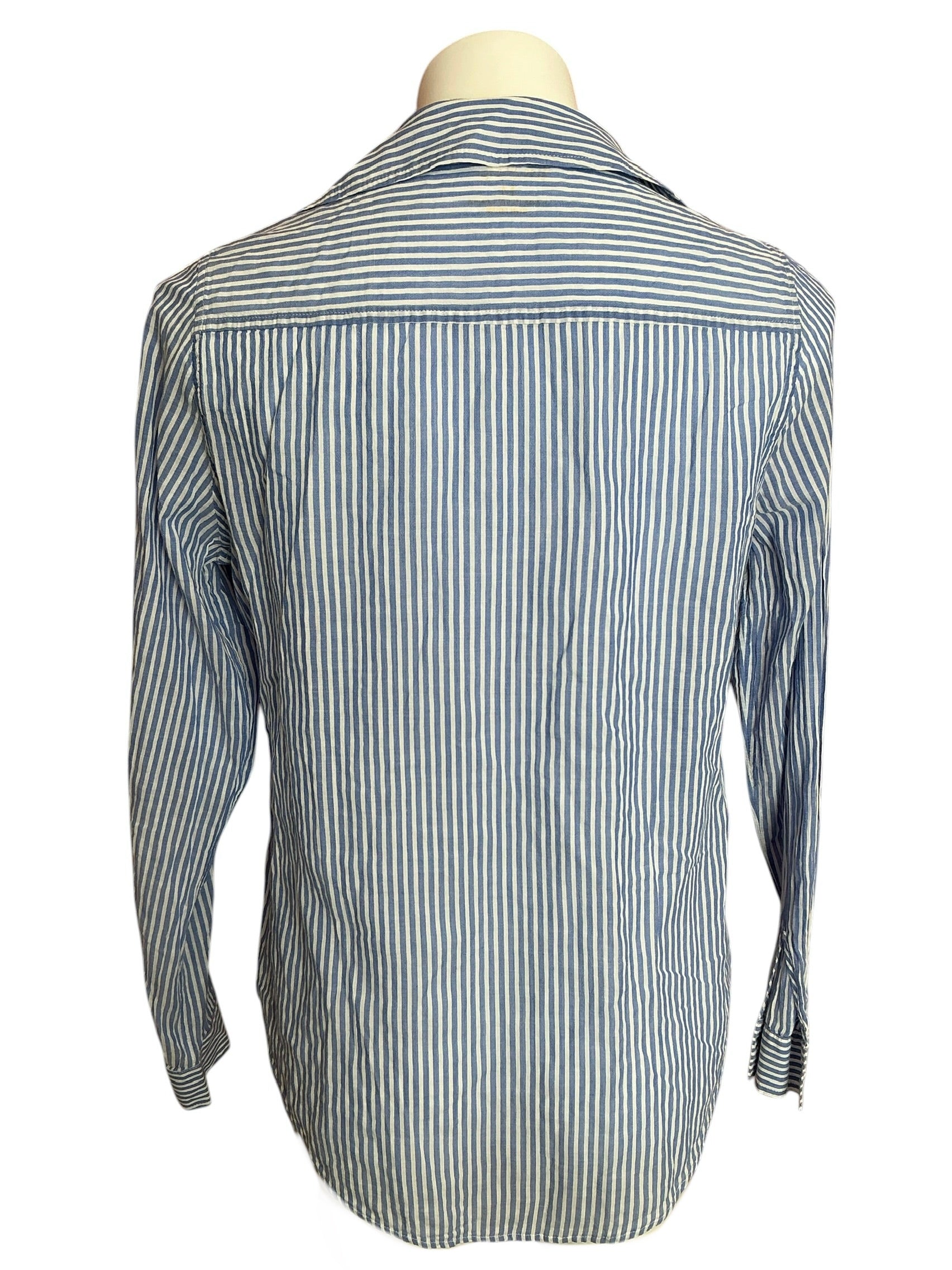 Lilly Pulitzer Sea View Button Down Top Oxford Stripe - Size M