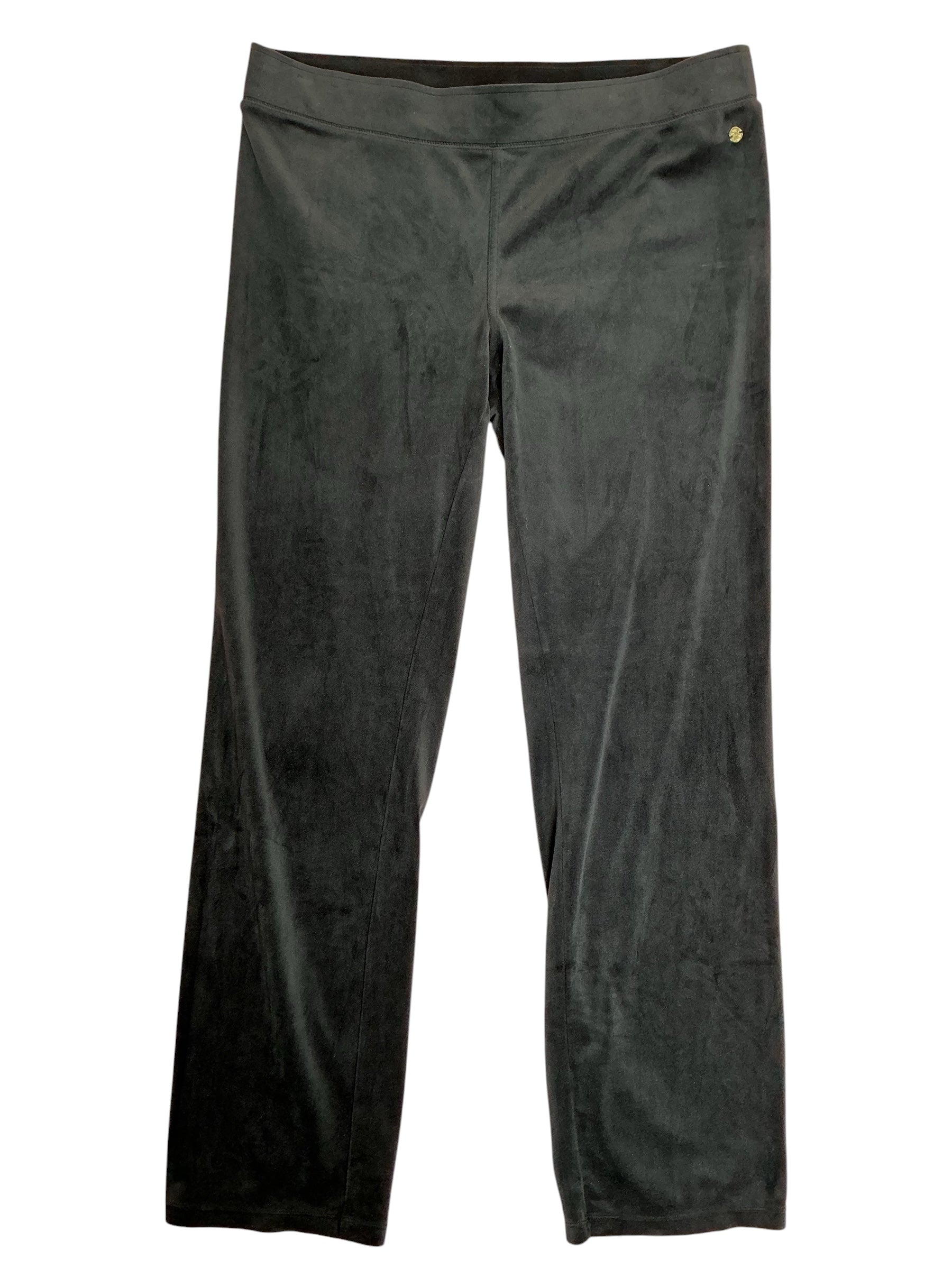 Lilly Pulitzer Mallie Dorsey Velour Pants Onyx Black - Size XL
