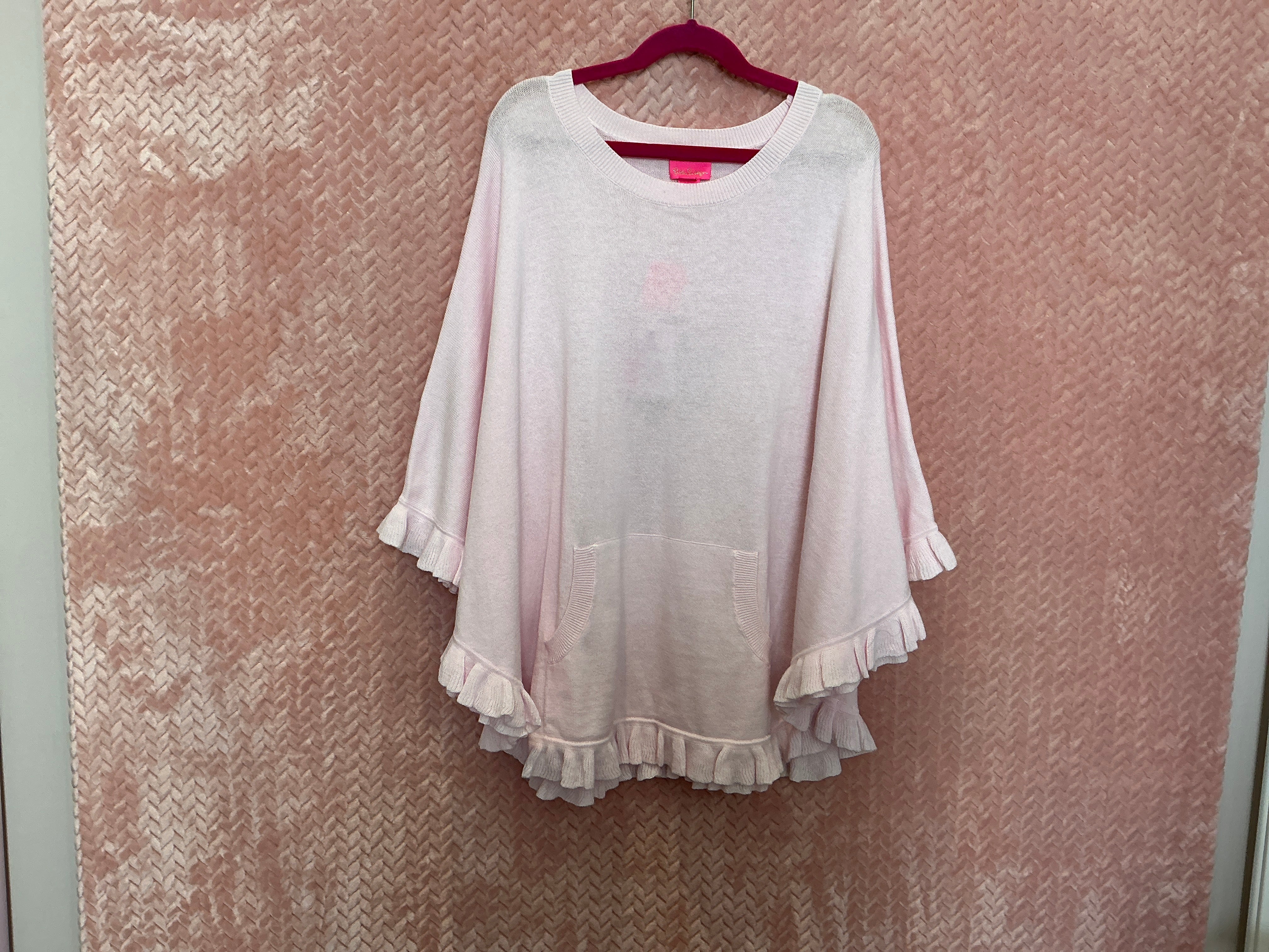 Lilly Pulitzer Poncho NWT - Hani Poncho Jacket - Frosted Pink - Size XL