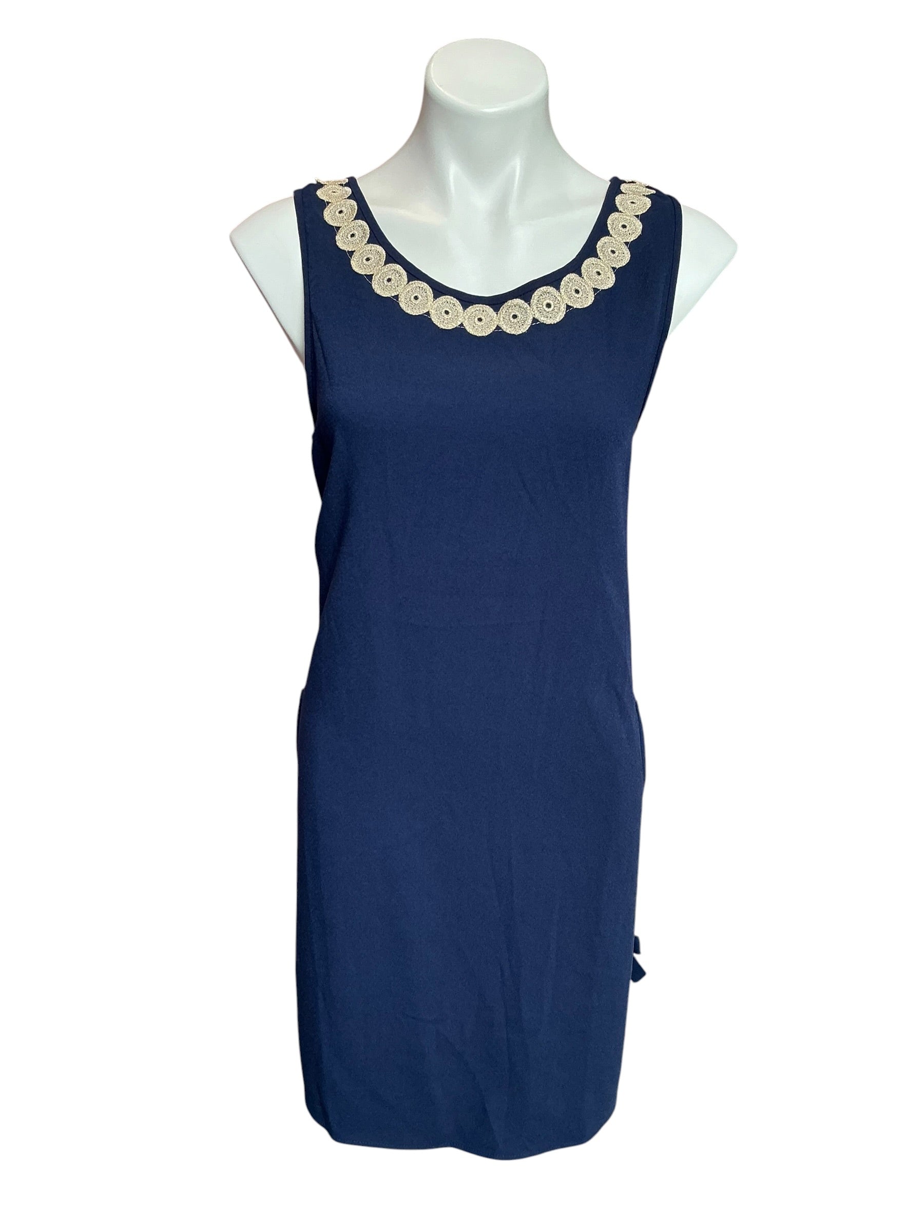 Lilly Pulitzer Stella Shift Dress True Navy - Size 14