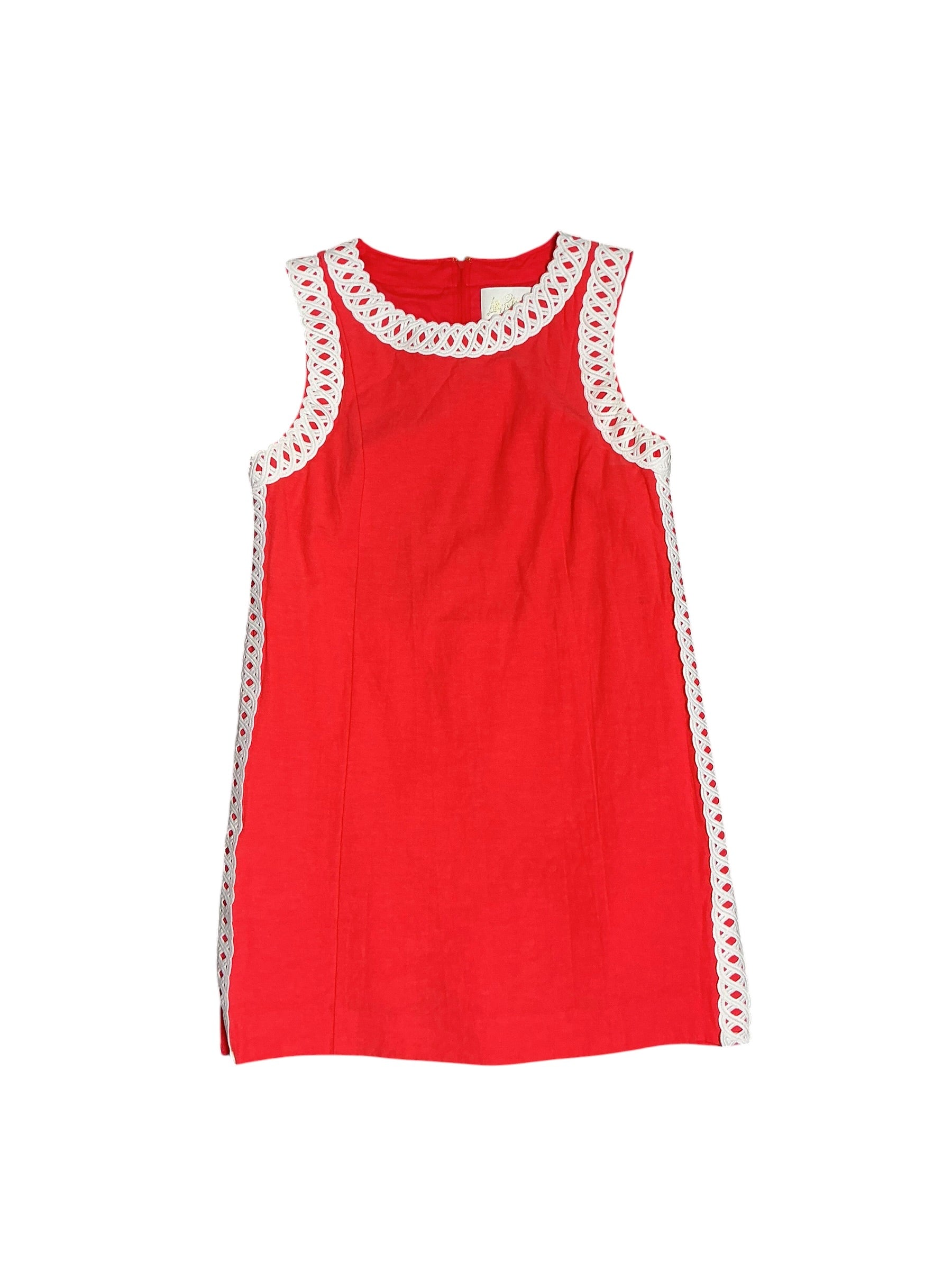 Lilly Pulitzer Sadie Shift Romper Mizner Red - Size 8