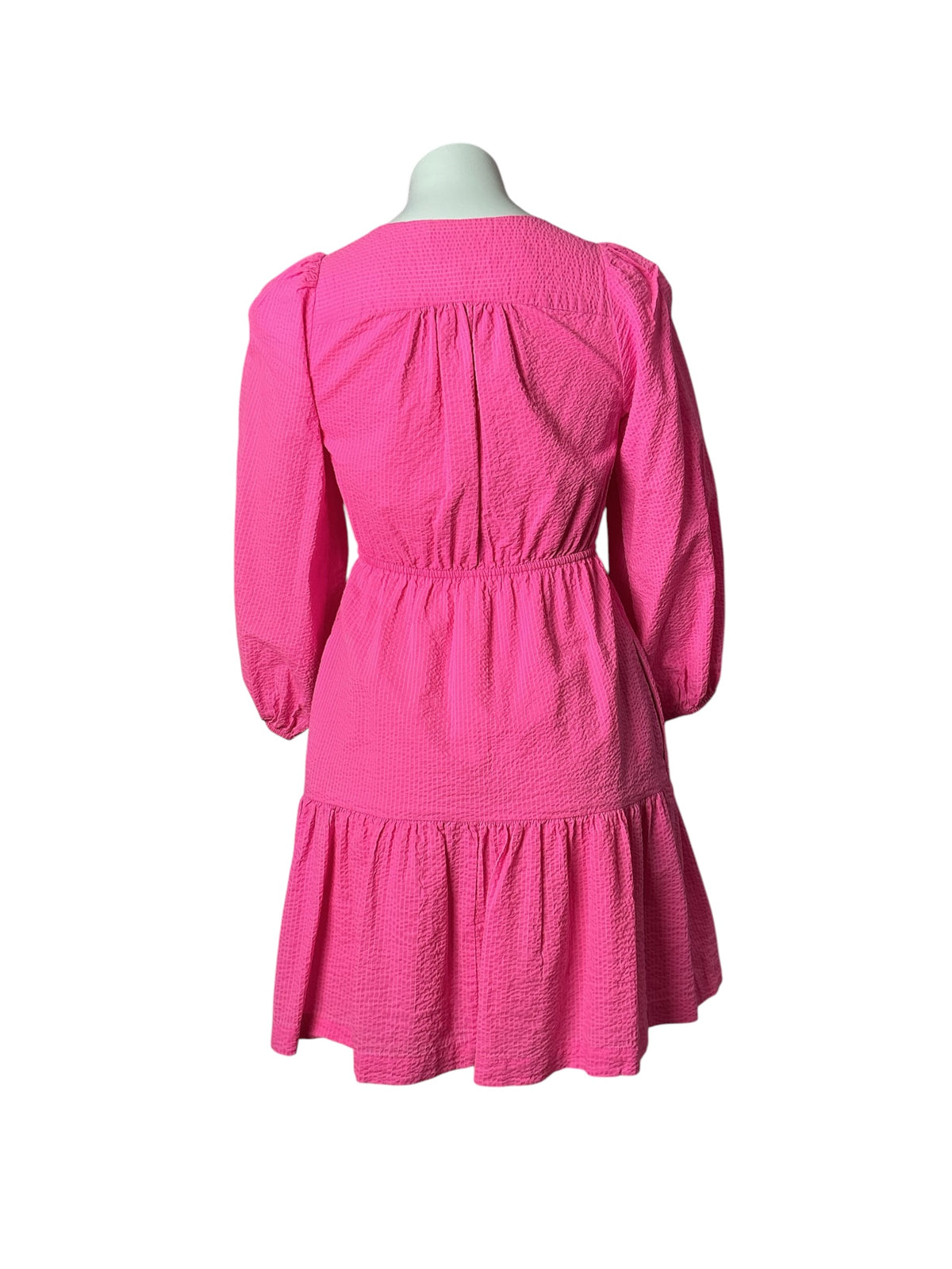 Lilly Pulitzer Deacon 3/4 Sleeve V-Neck Dress Passion Fruit Pink - Size 00
