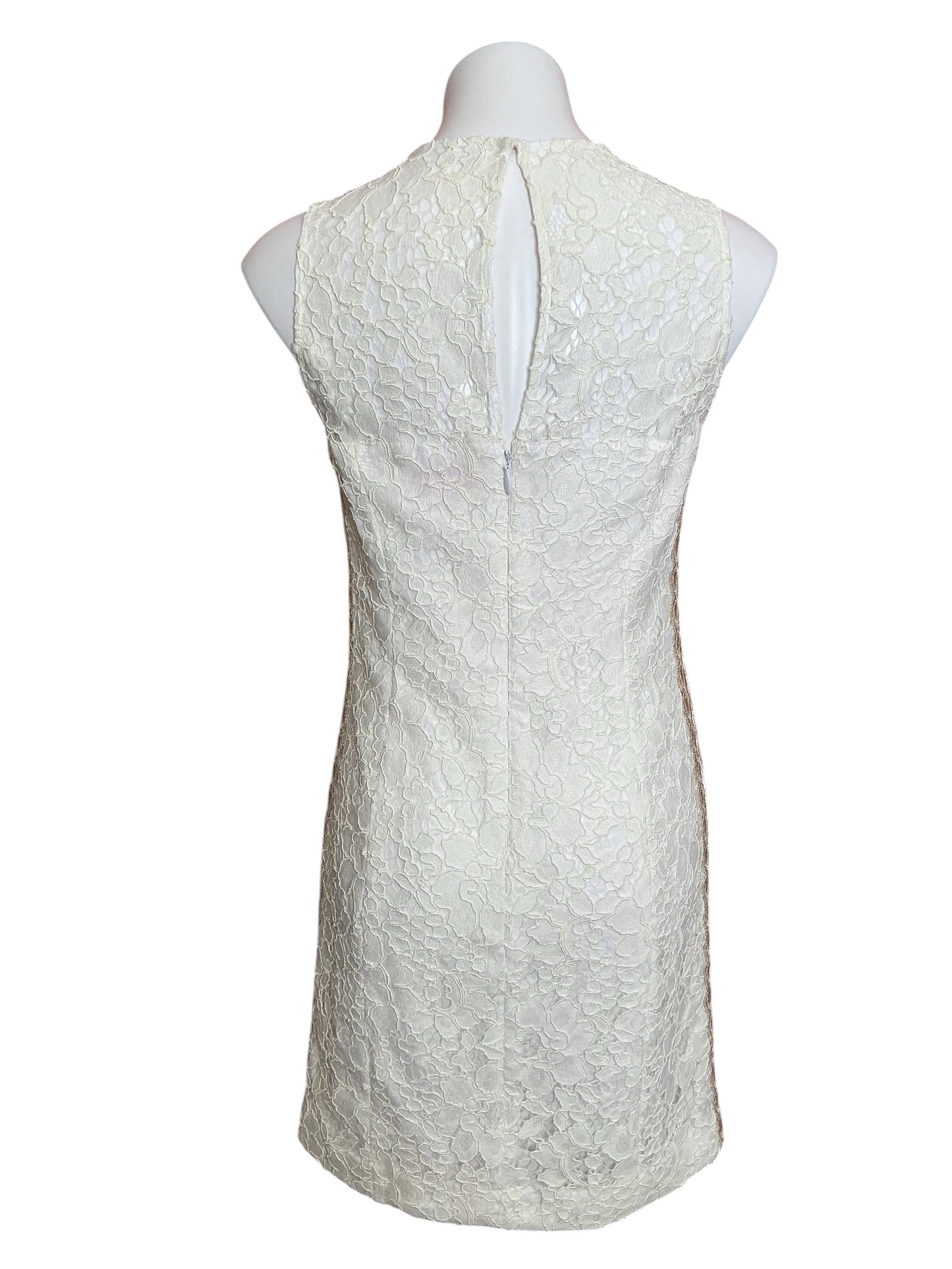 Lilly Pulitzer Mila Lace Shift Dress Butterfly Garden Lace Resort White - Size 4