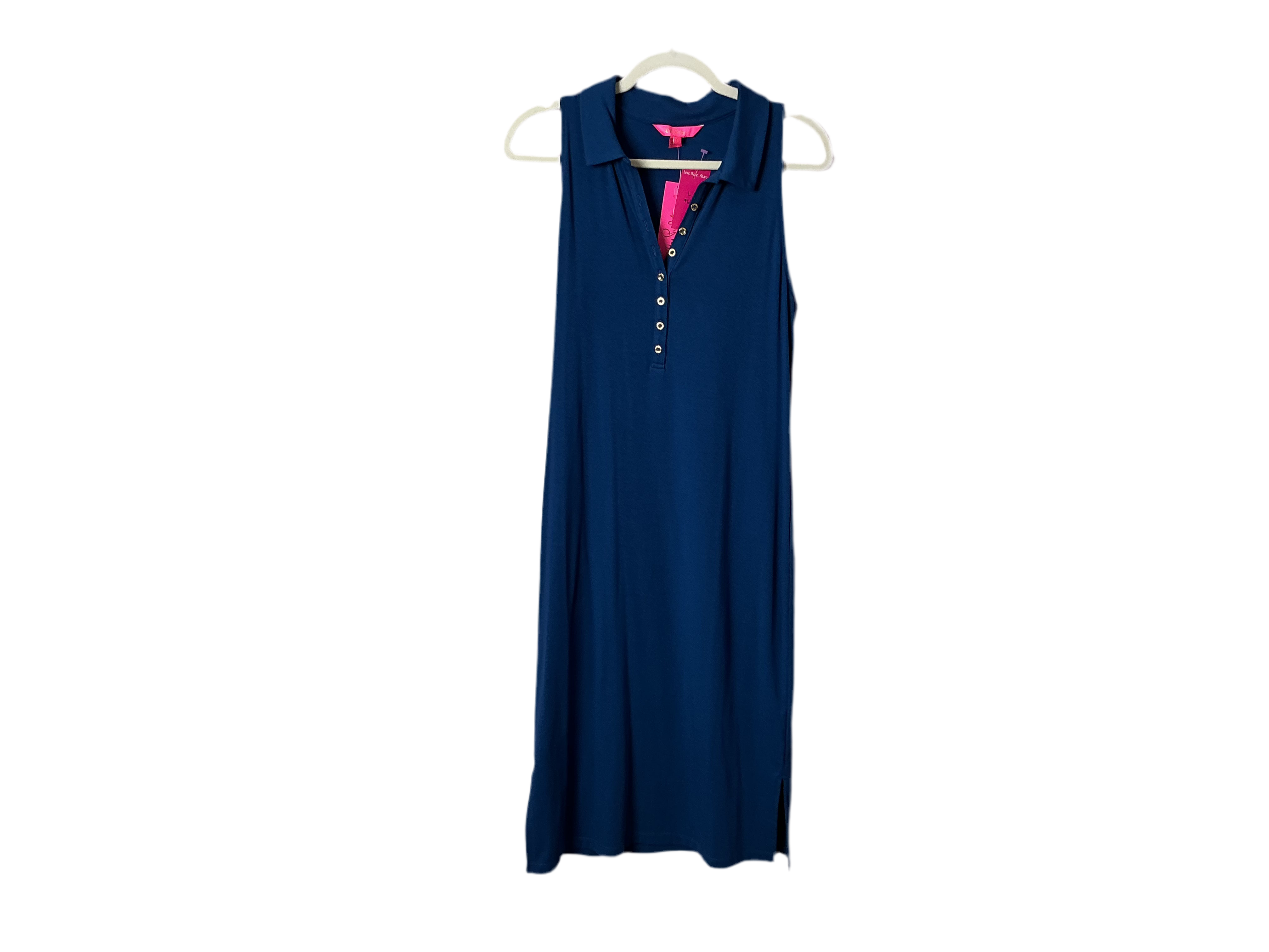 Lilly Pulitzer NWT - Reema Sleeveless Polo Dress - Aegean Navy - Size L