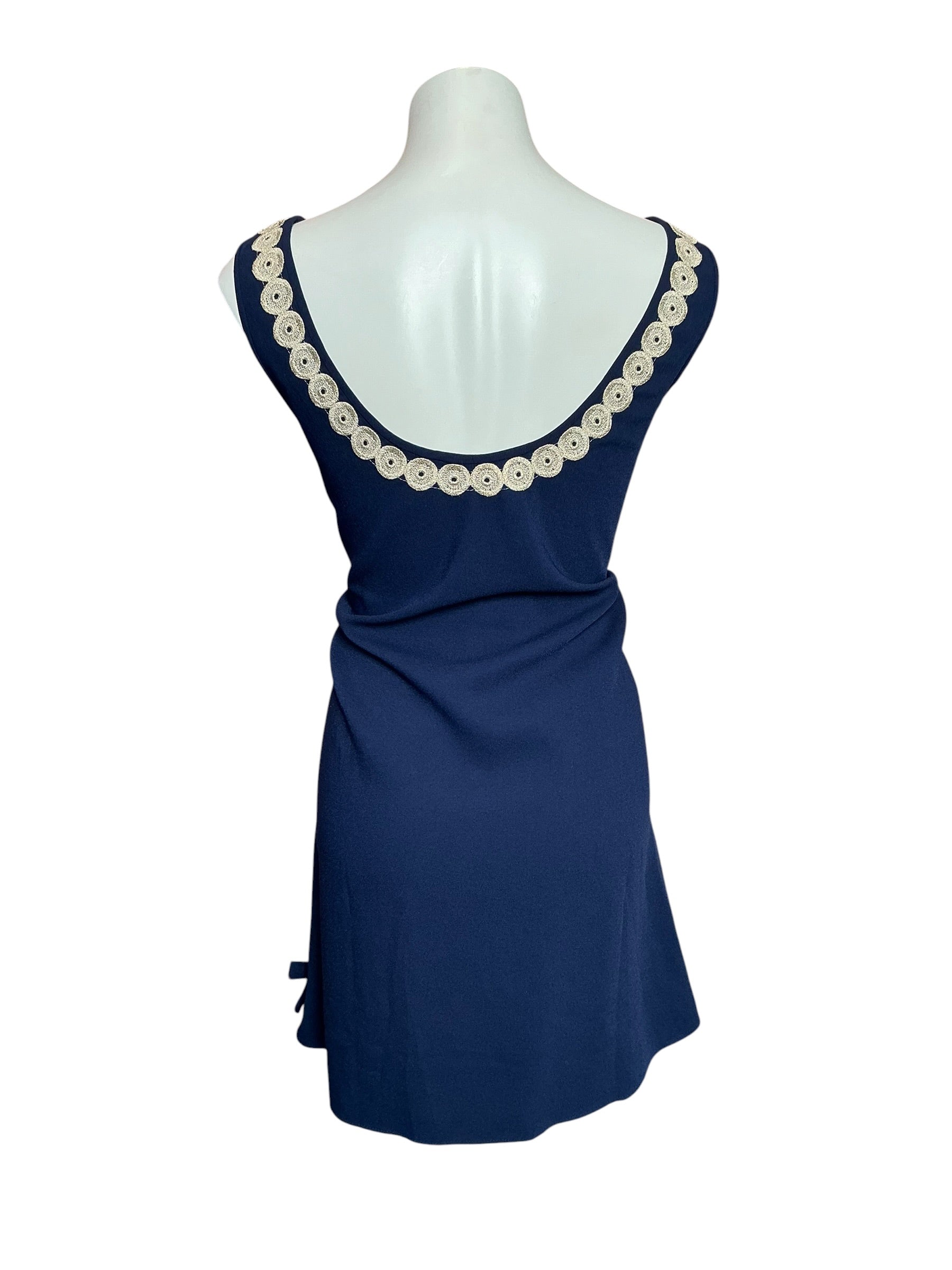 Lilly Pulitzer Stella Shift Dress True Navy - Size 14