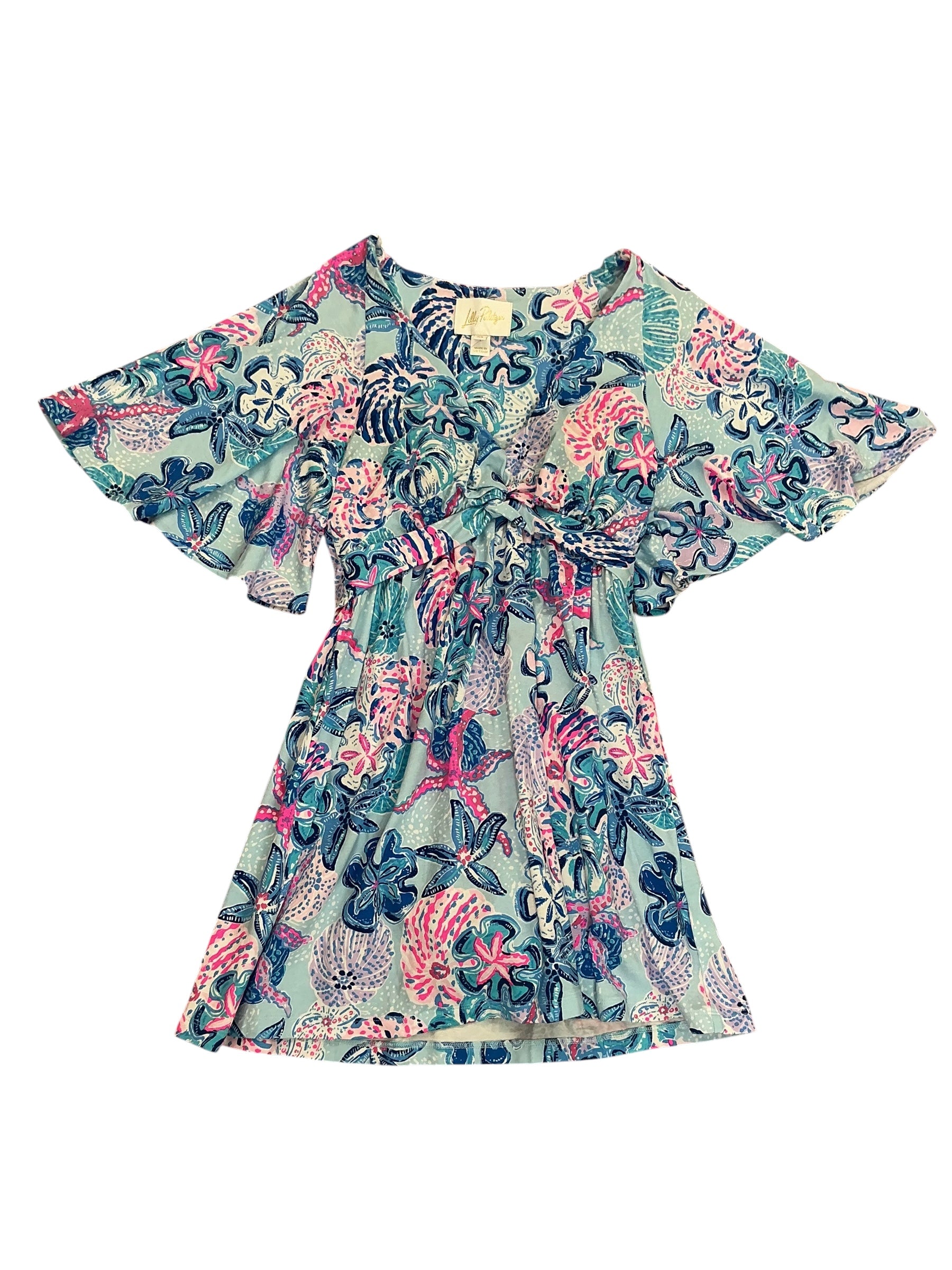 Lilly Pulitzer Minka Skirted Romper Multi Bahamas Beachcomber - Size XS