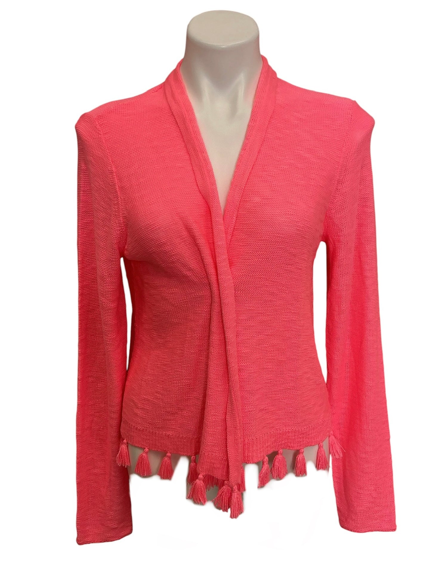 Lilly Pulitzer NWT Faretta Cardigan Lilly’s Coral - Size L