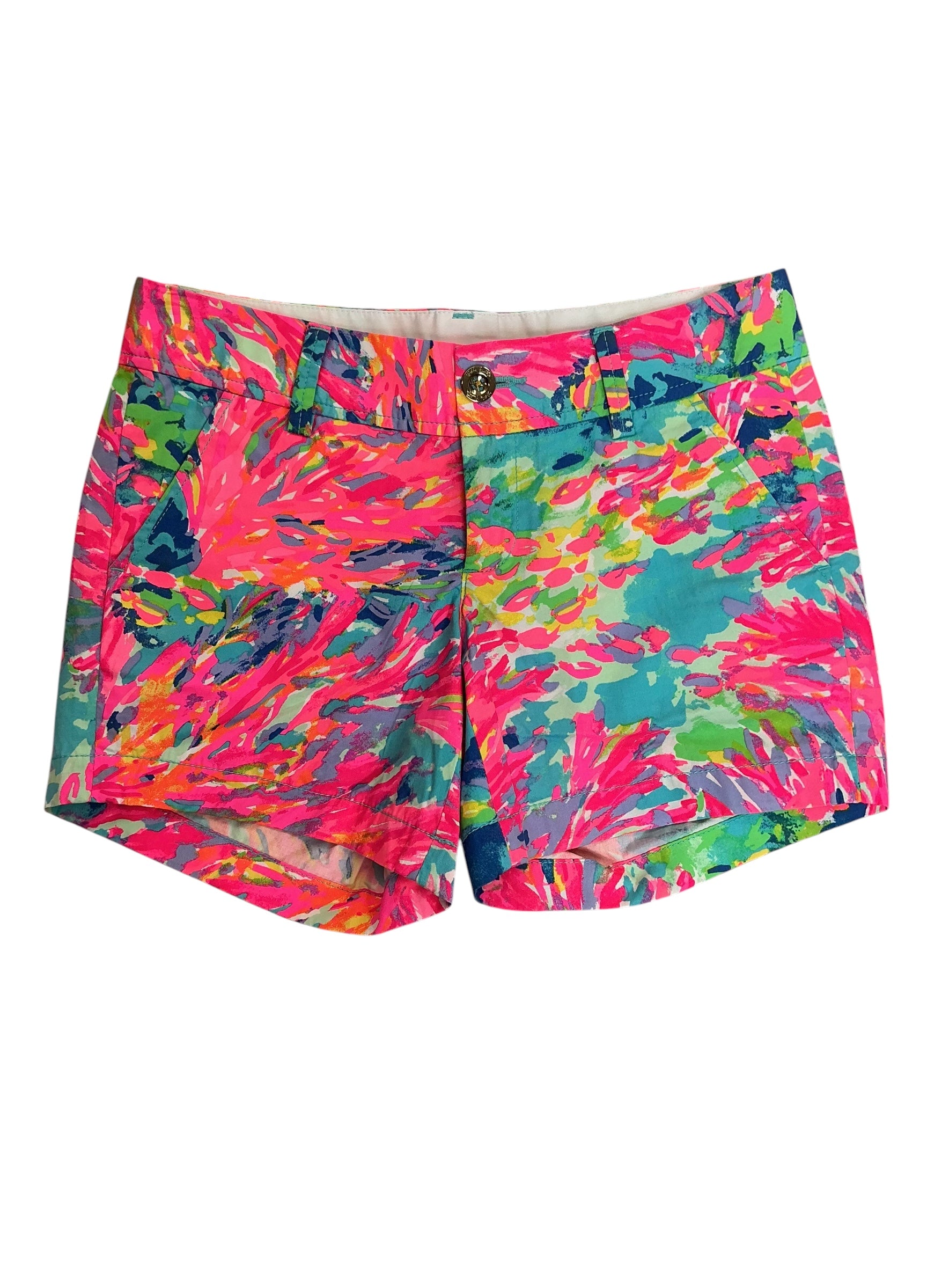 Lilly Pulitzer Callahan Shorts Palm Beach Coral - Size 00