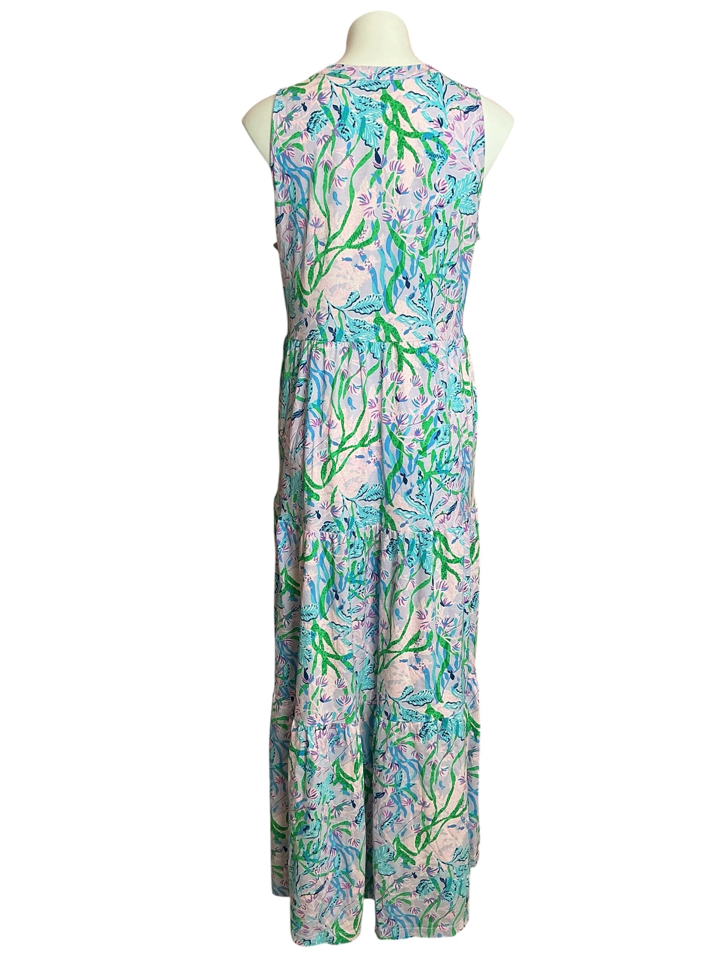 Lilly Pulitzer Sydnee Maxi Dress Multi Seacret Escape - Size L