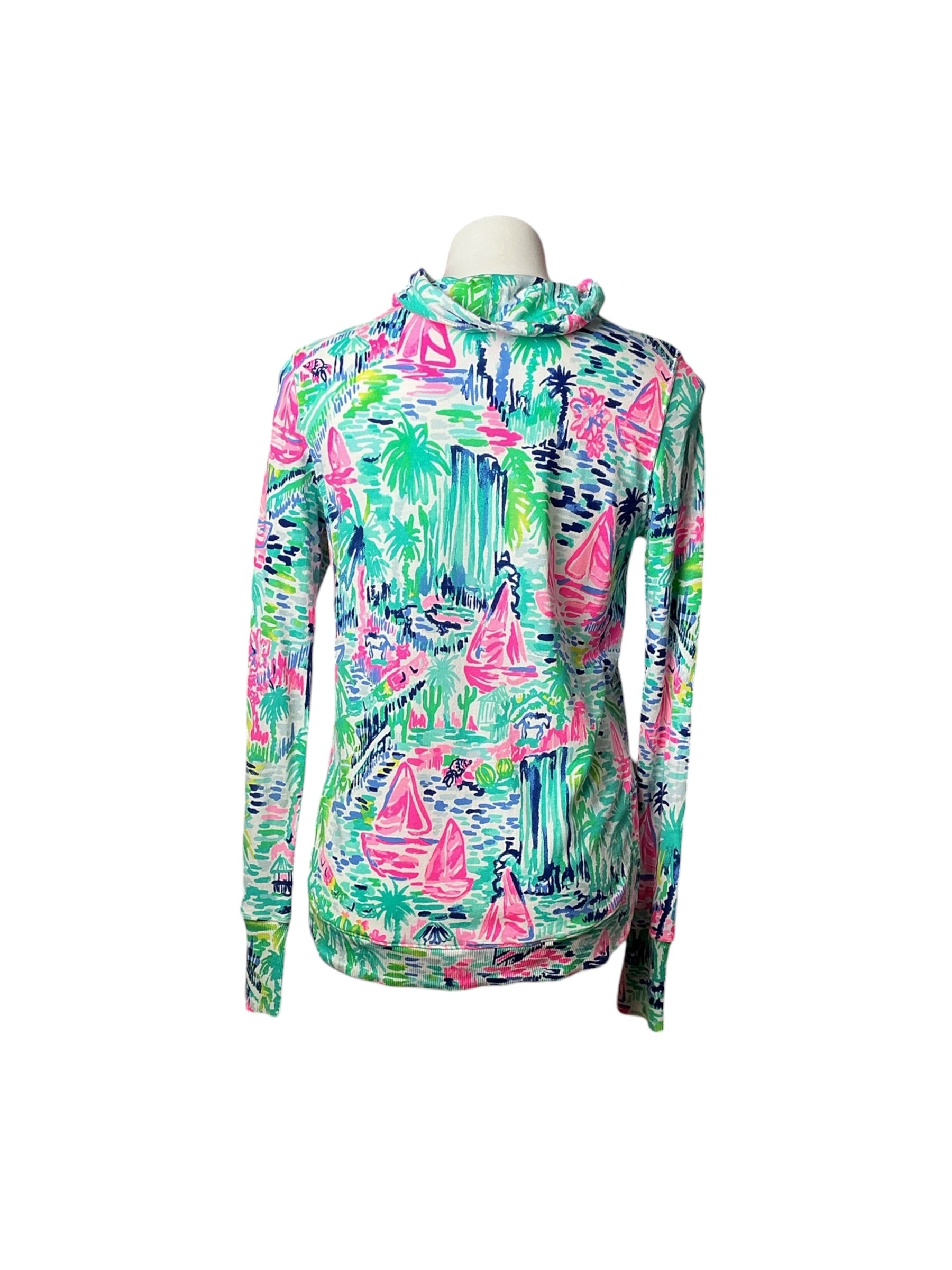 Lilly Pulitzer Fletcher Pullover Sweatshirt Salt in the Air - Size S