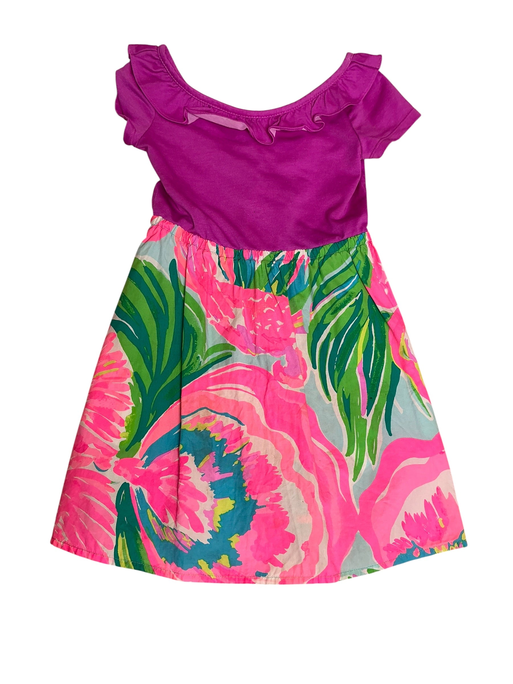 Lilly Pulitzer Girls Brit Dress Paradise Bound - Size S