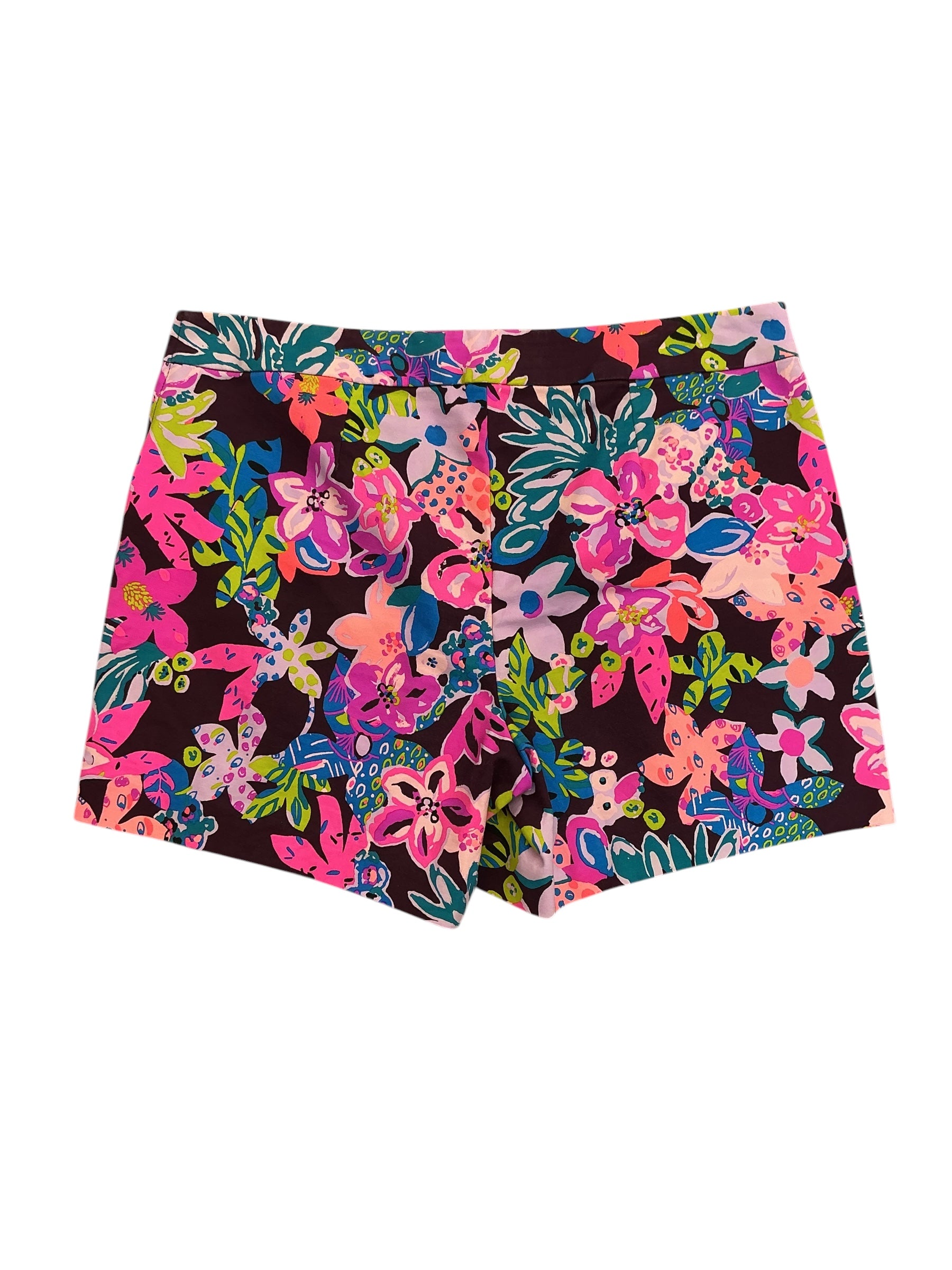 Lilly Pulitzer Arabeth Stretch Shorts Cherry Ganache Bohemian Garden - Size 10