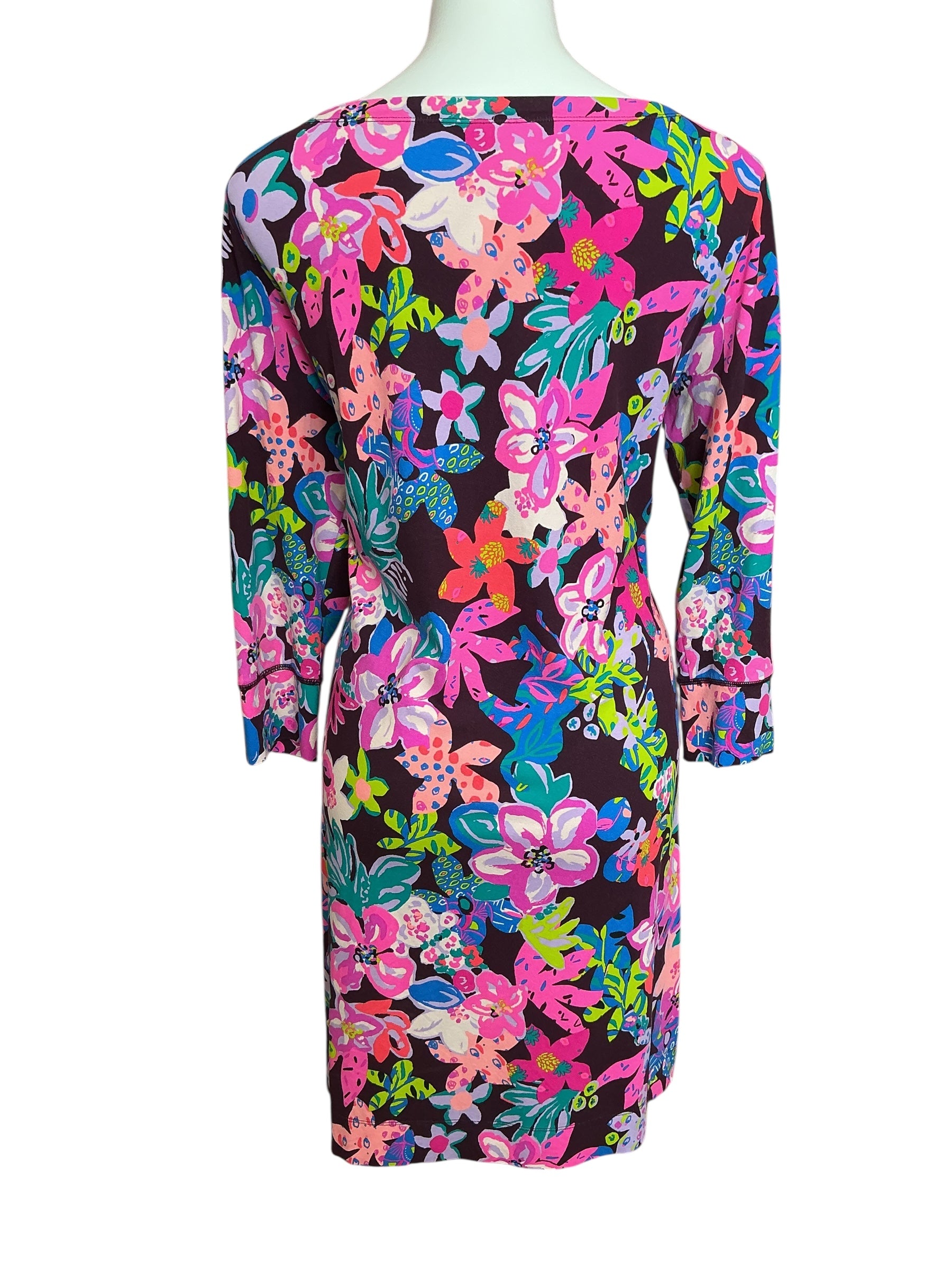 Lilly Pulitzer UPF 50+ Sophie Dress Cherry Ganache Bohemian Garden - Size XXL